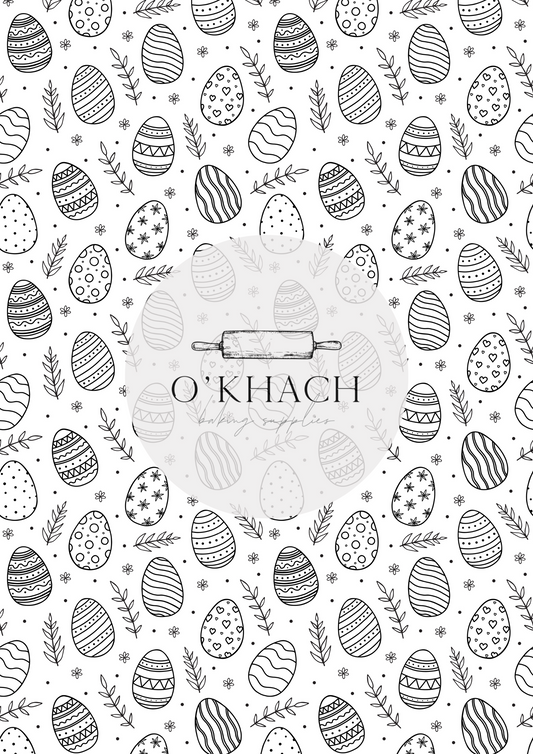 Easter Pattern No.34 - Edible Image - Premium Edible Image from O'Khach Baking Supplies - Just $16.99! Shop now at O'Khach Baking Supplies