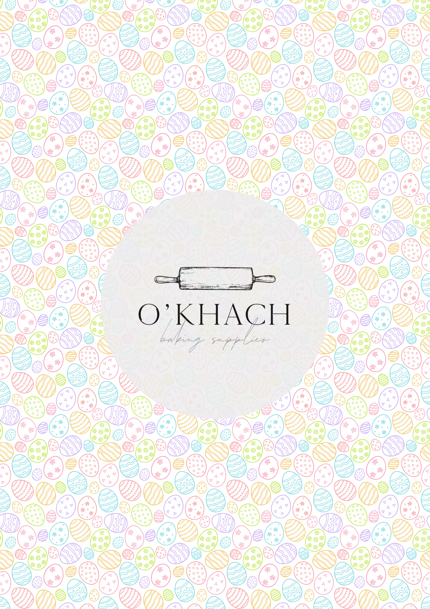 Easter Pattern No.4 - Edible Image - Premium Edible Image from O'Khach Baking Supplies - Just $16.99! Shop now at O'Khach Baking Supplies