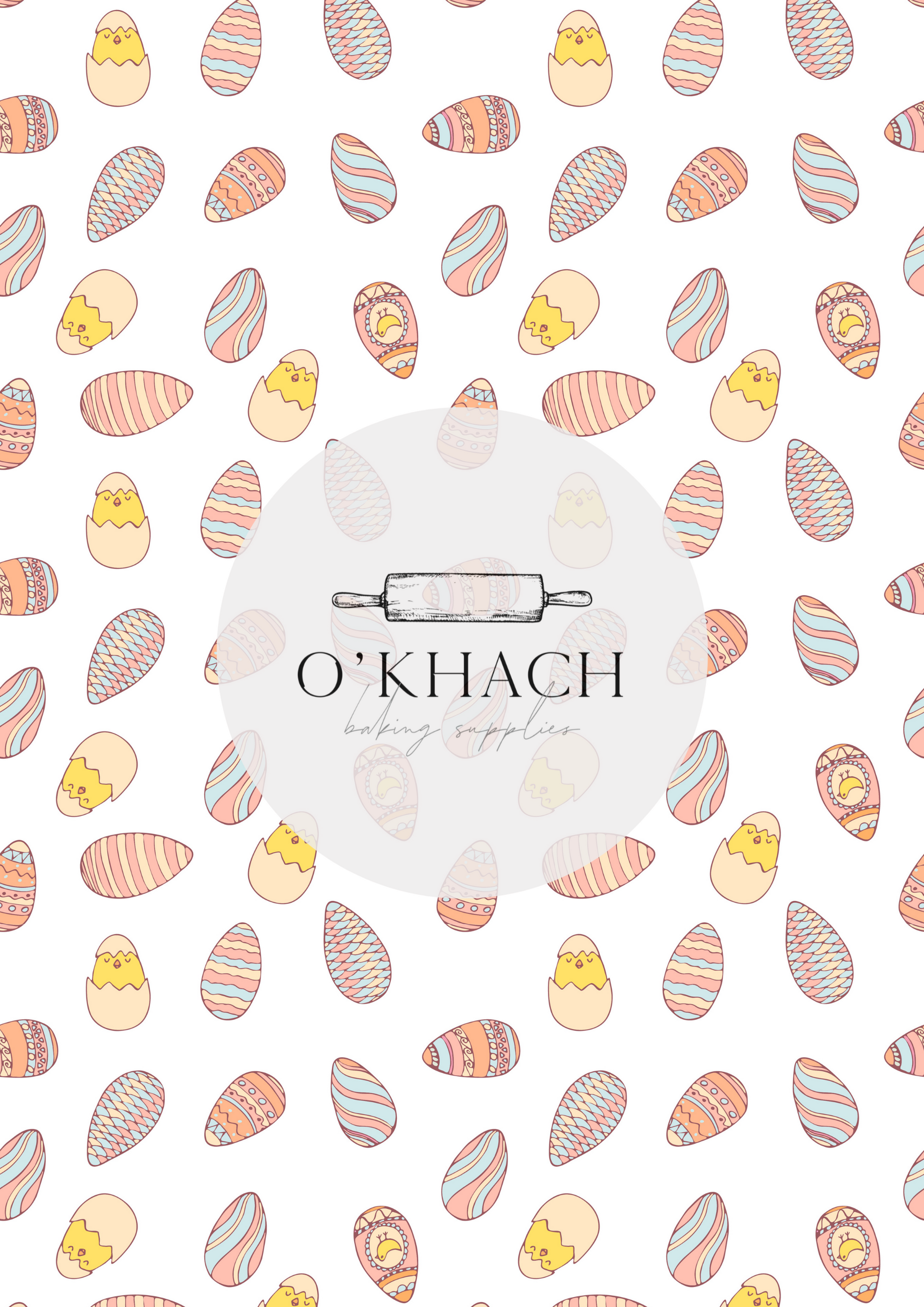 Easter Pattern No.40 - Edible Image - Premium Edible Image from O'Khach Baking Supplies - Just $16.99! Shop now at O'Khach Baking Supplies