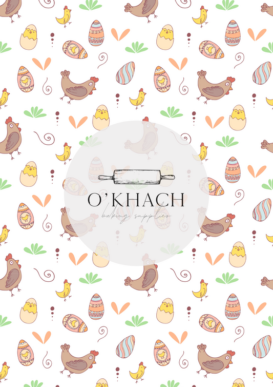 Easter Pattern No.41 - Edible Image - Premium Edible Image from O'Khach Baking Supplies - Just $16.99! Shop now at O'Khach Baking Supplies