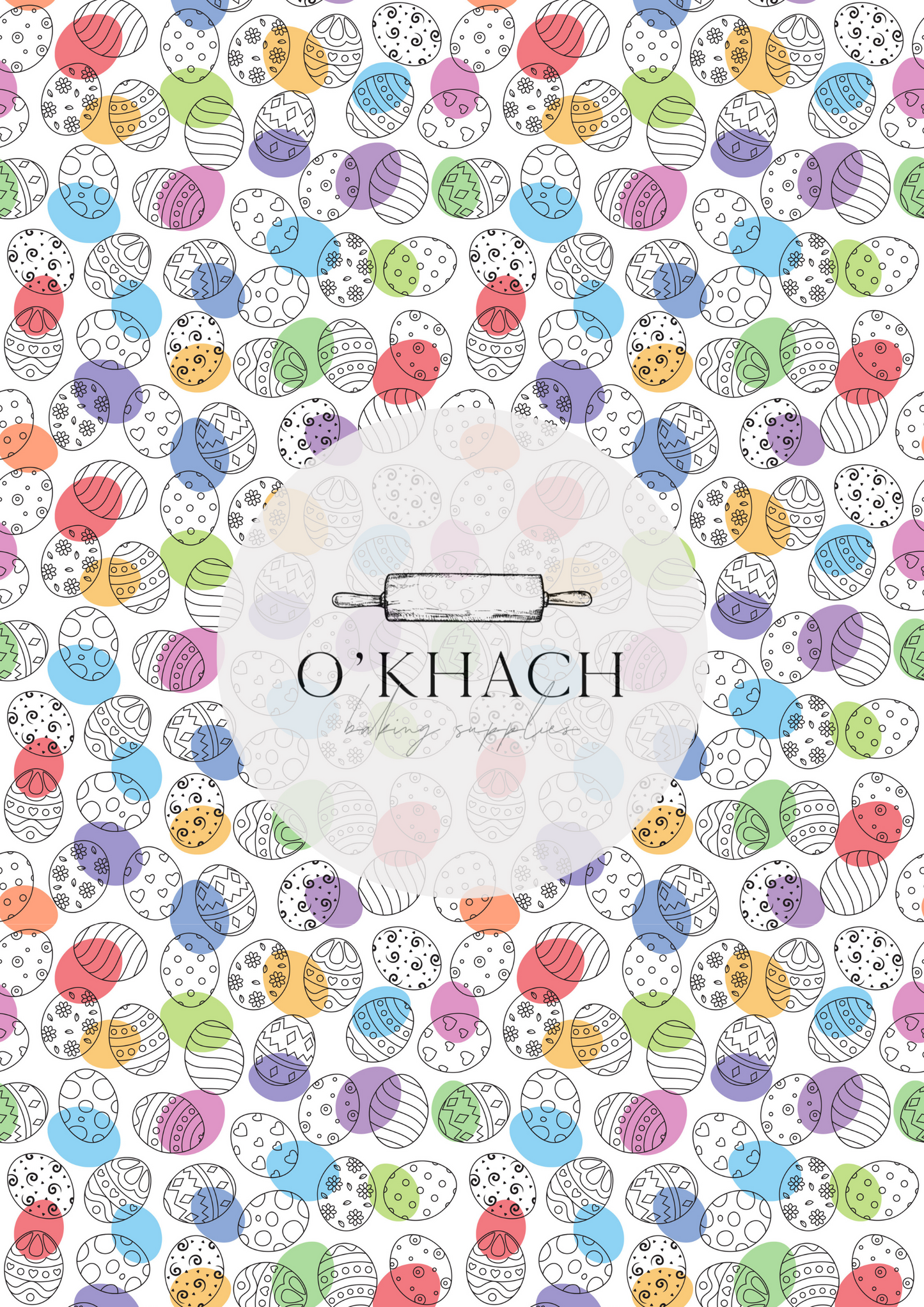 Easter Pattern No.47 - Edible Image - Premium Edible Image from O'Khach Baking Supplies - Just $16.99! Shop now at O'Khach Baking Supplies