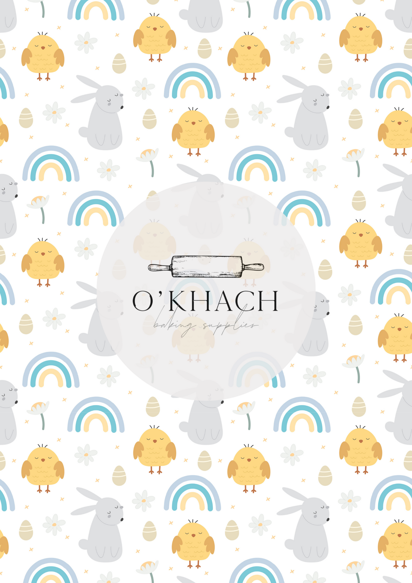 Easter Pattern No.49 - Edible Image - Premium Edible Image from O'Khach Baking Supplies - Just $16.99! Shop now at O'Khach Baking Supplies