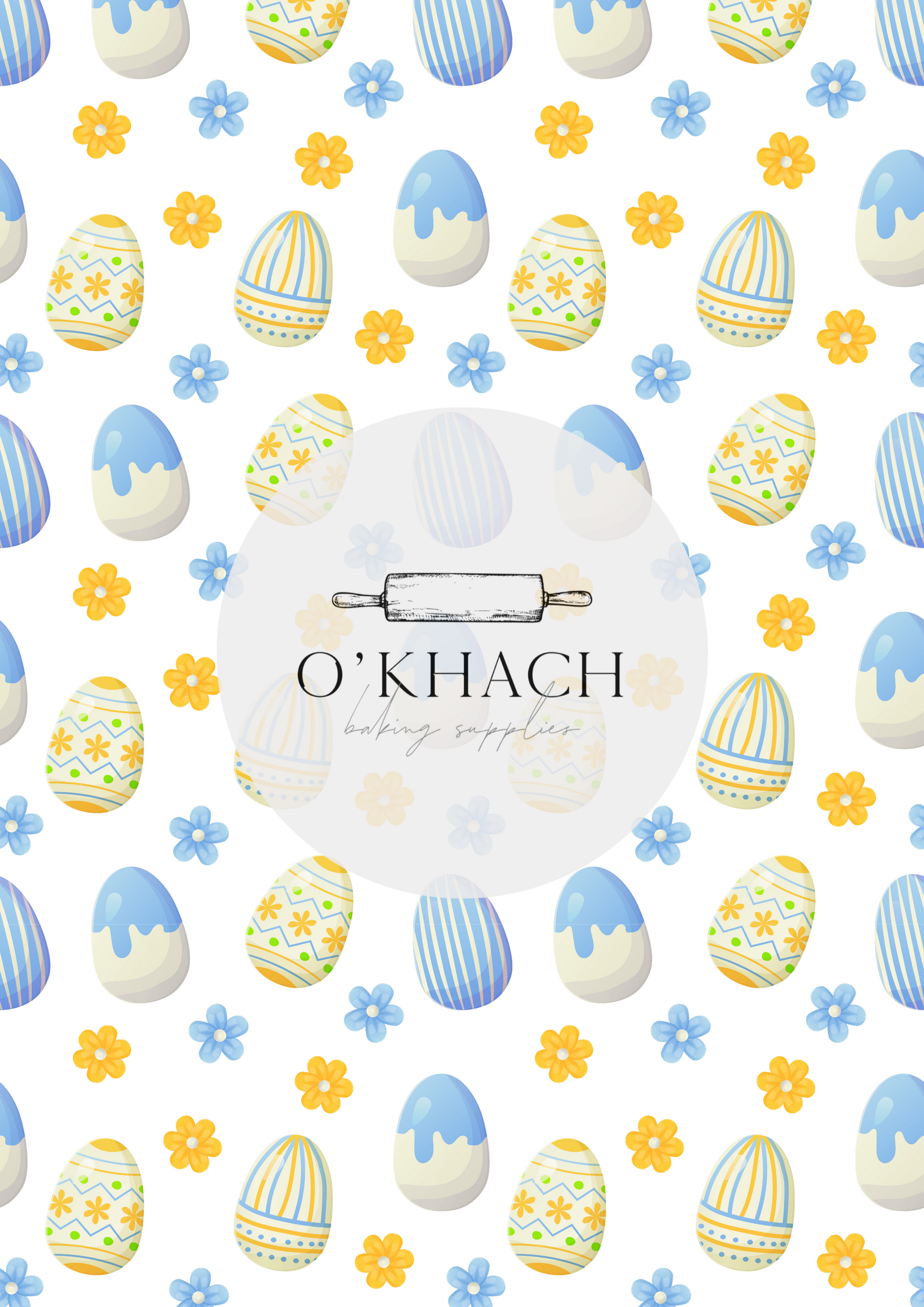 Easter Pattern No.5 - Edible Image - Premium Edible Image from O'Khach Baking Supplies - Just $16.99! Shop now at O'Khach Baking Supplies