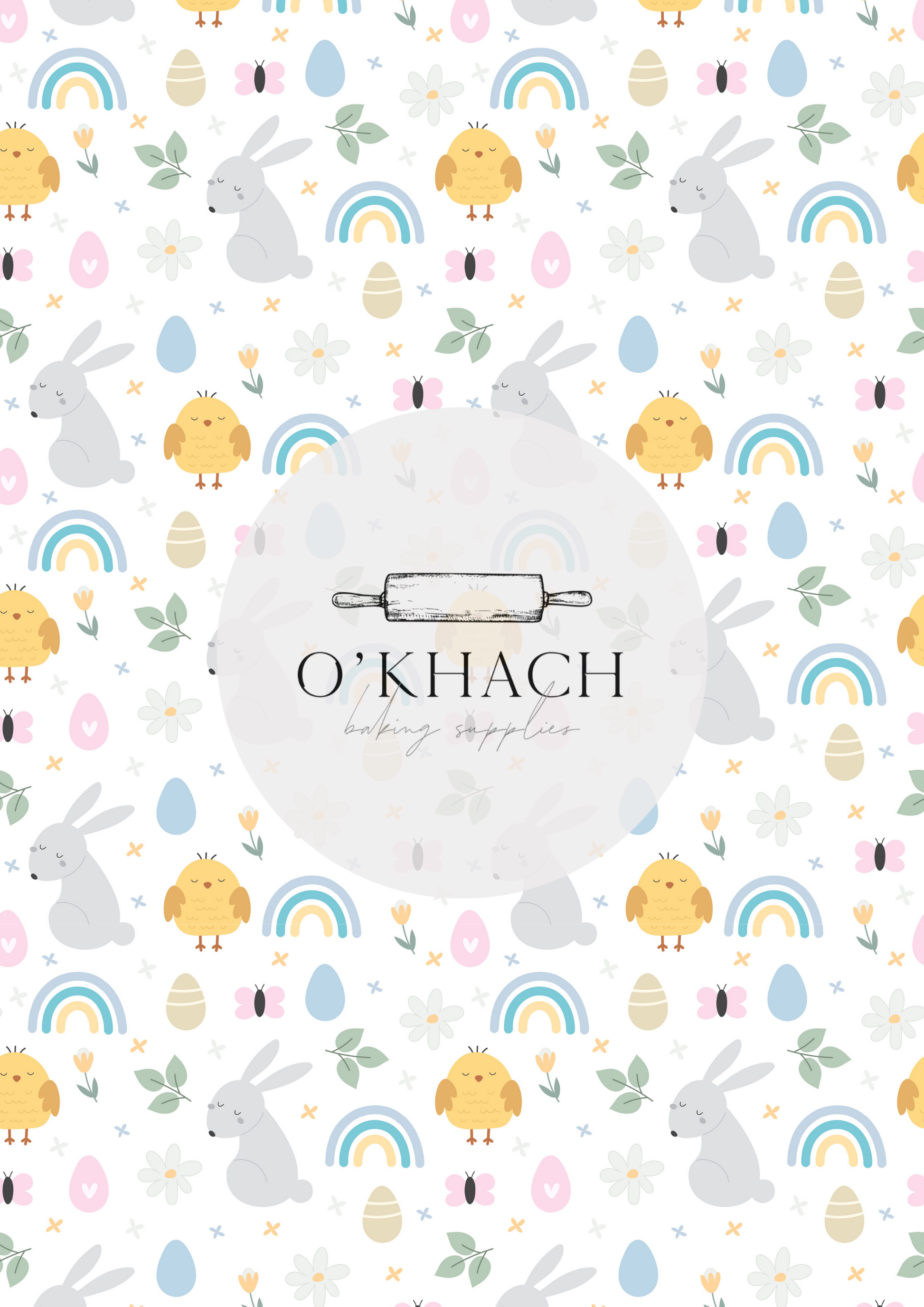 Easter Pattern No.50 - Edible Image - Premium Edible Image from O'Khach Baking Supplies - Just $16.99! Shop now at O'Khach Baking Supplies