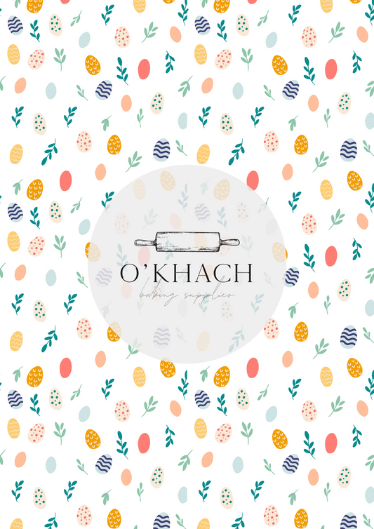 Easter Pattern No.57 - Edible Image - Premium Edible Image from O'Khach Baking Supplies - Just $16.99! Shop now at O'Khach Baking Supplies