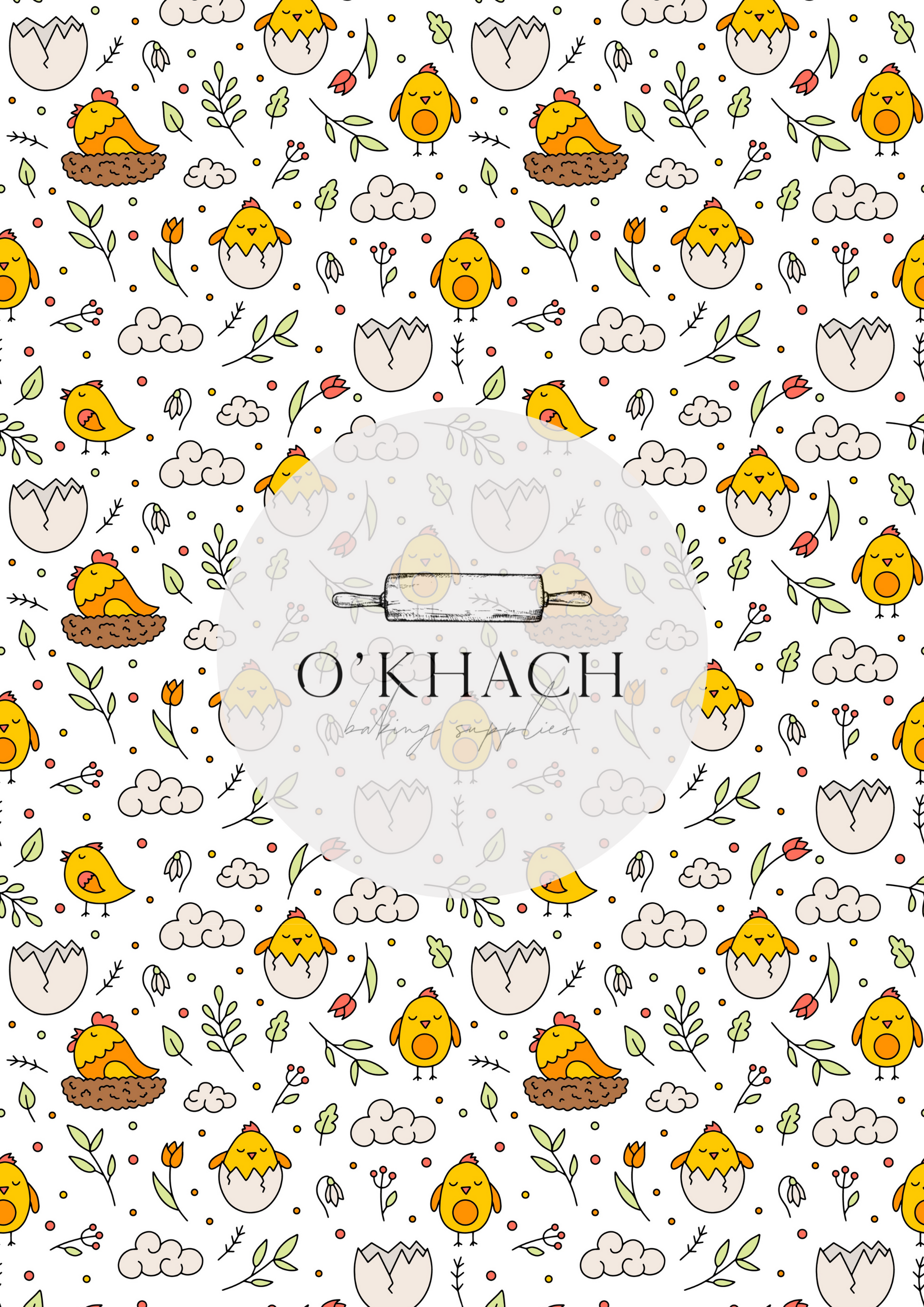 Easter Pattern No.58 - Edible Image - Premium Edible Image from O'Khach Baking Supplies - Just $16.99! Shop now at O'Khach Baking Supplies