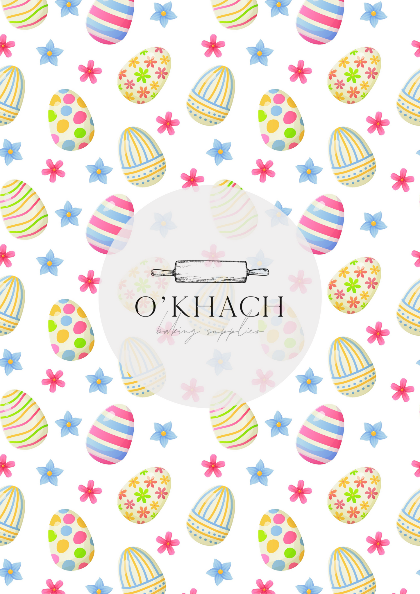 Easter Pattern No.60 - Edible Image - Premium Edible Image from O'Khach Baking Supplies - Just $16.99! Shop now at O'Khach Baking Supplies