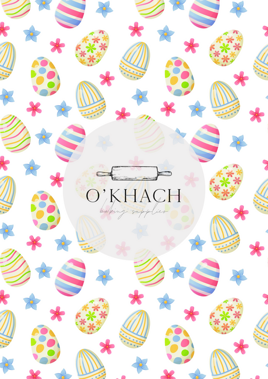 Easter Pattern No.60 - Edible Image - Premium Edible Image from O'Khach Baking Supplies - Just $16.99! Shop now at O'Khach Baking Supplies