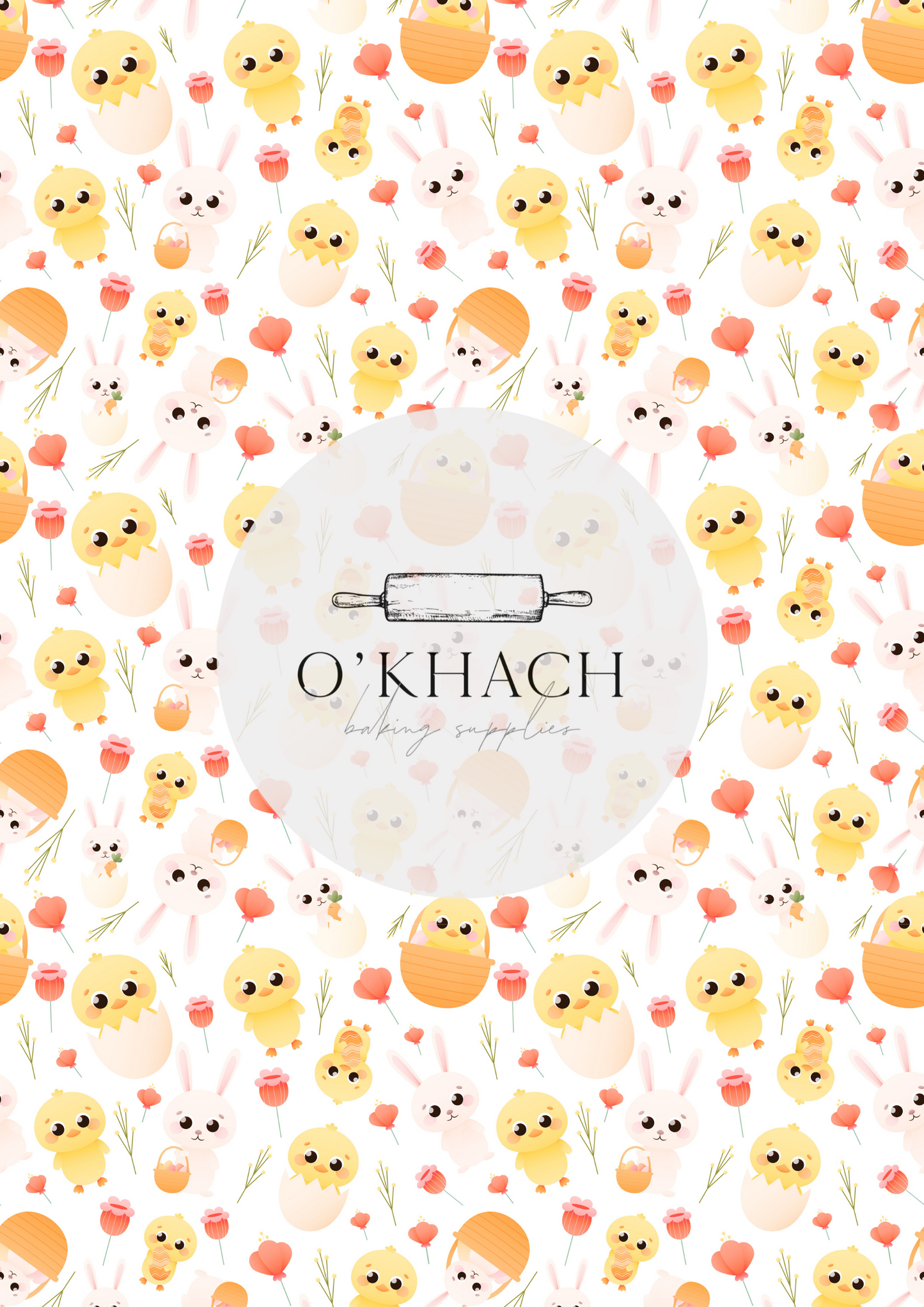 Easter Pattern No.71 - Edible Image - Premium Edible Image from O'Khach Baking Supplies - Just $16.99! Shop now at O'Khach Baking Supplies