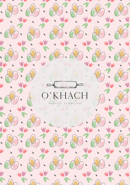 Easter Pattern No.74 - Edible Image - Premium Edible Image from O'Khach Baking Supplies - Just $16.99! Shop now at O'Khach Baking Supplies