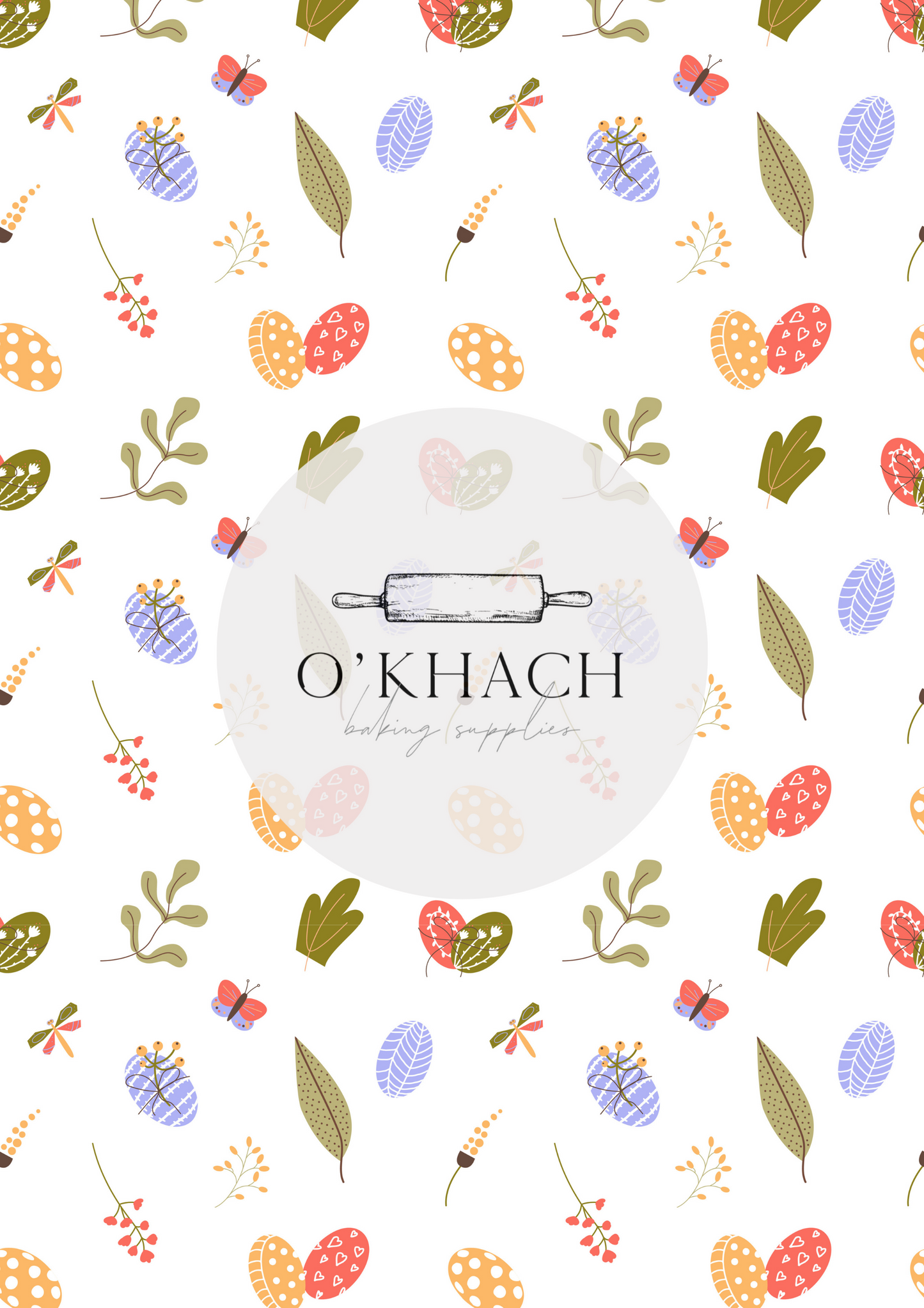 Easter Pattern No.75 - Edible Image - Premium Edible Image from O'Khach Baking Supplies - Just $16.99! Shop now at O'Khach Baking Supplies