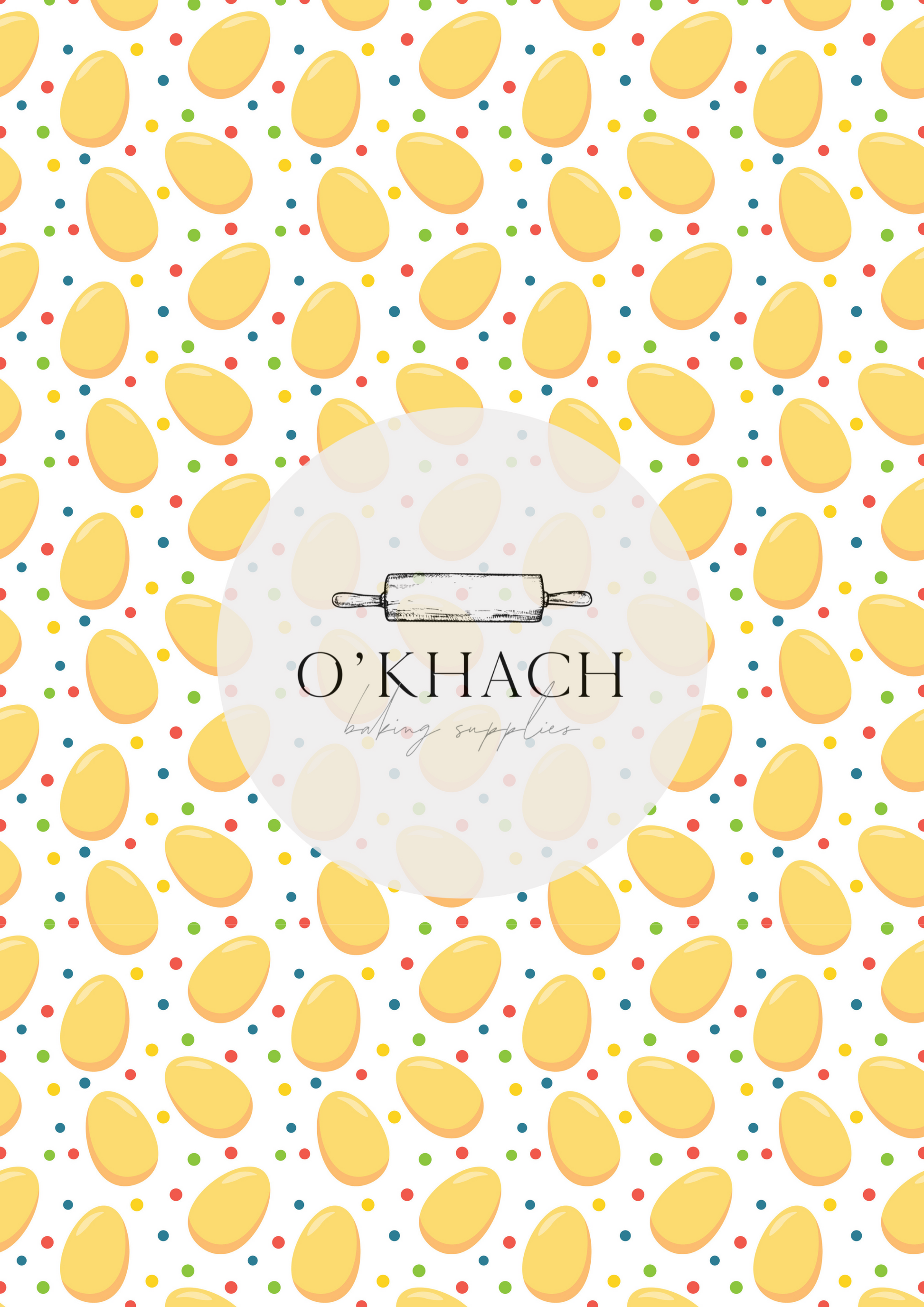 Easter Pattern No.78 - Edible Image - Premium Edible Image from O'Khach Baking Supplies - Just $16.99! Shop now at O'Khach Baking Supplies