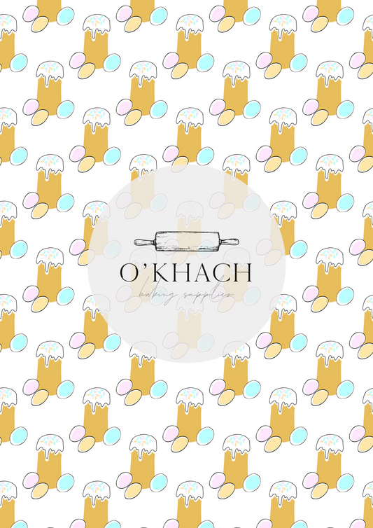 Easter Pattern No.80 - Edible Image - Premium Edible Image from O'Khach Baking Supplies - Just $16.99! Shop now at O'Khach Baking Supplies