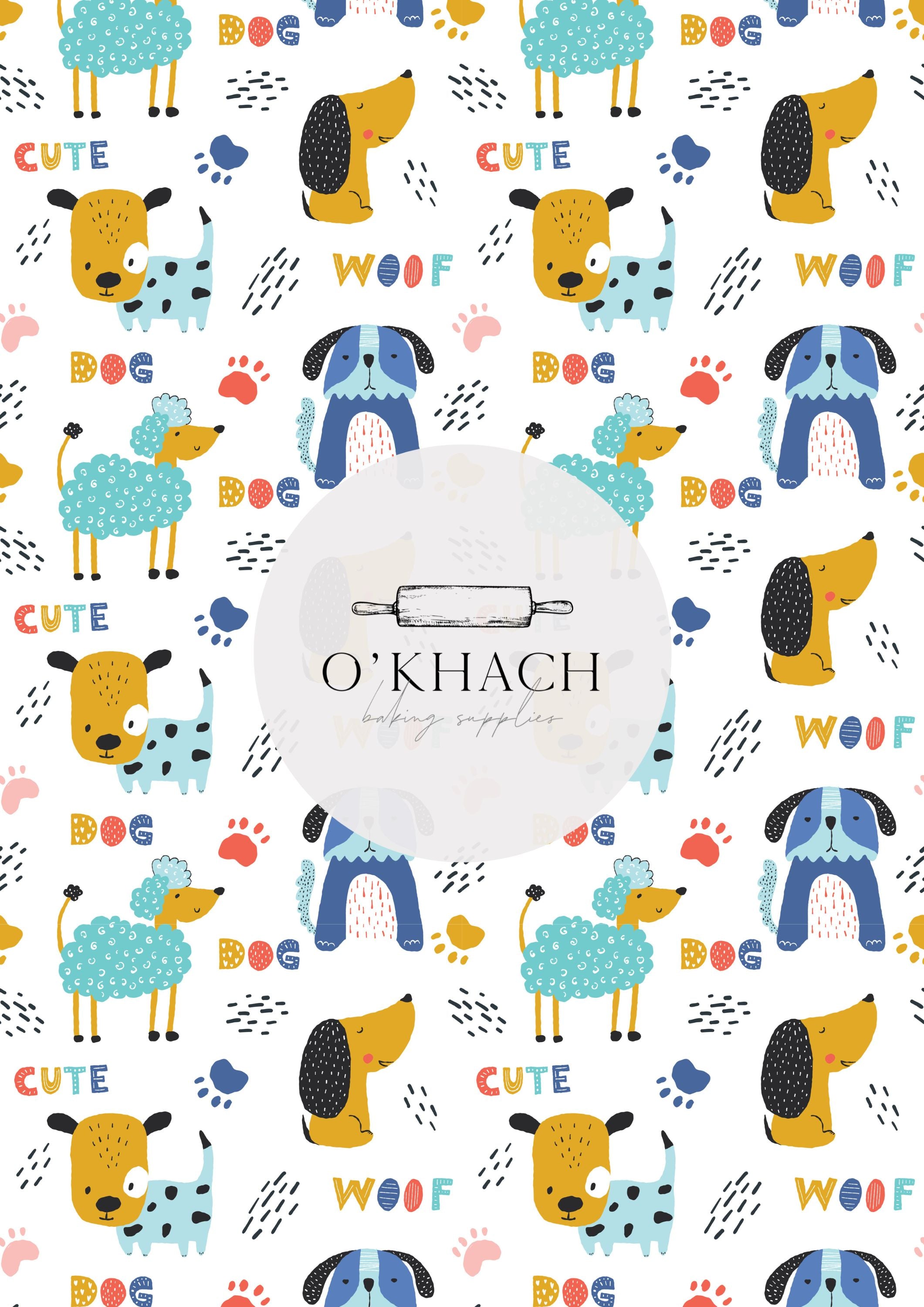 Hey Patterns Hey Doggie Patterns - Edible Image – O'Khach Baking Supplies