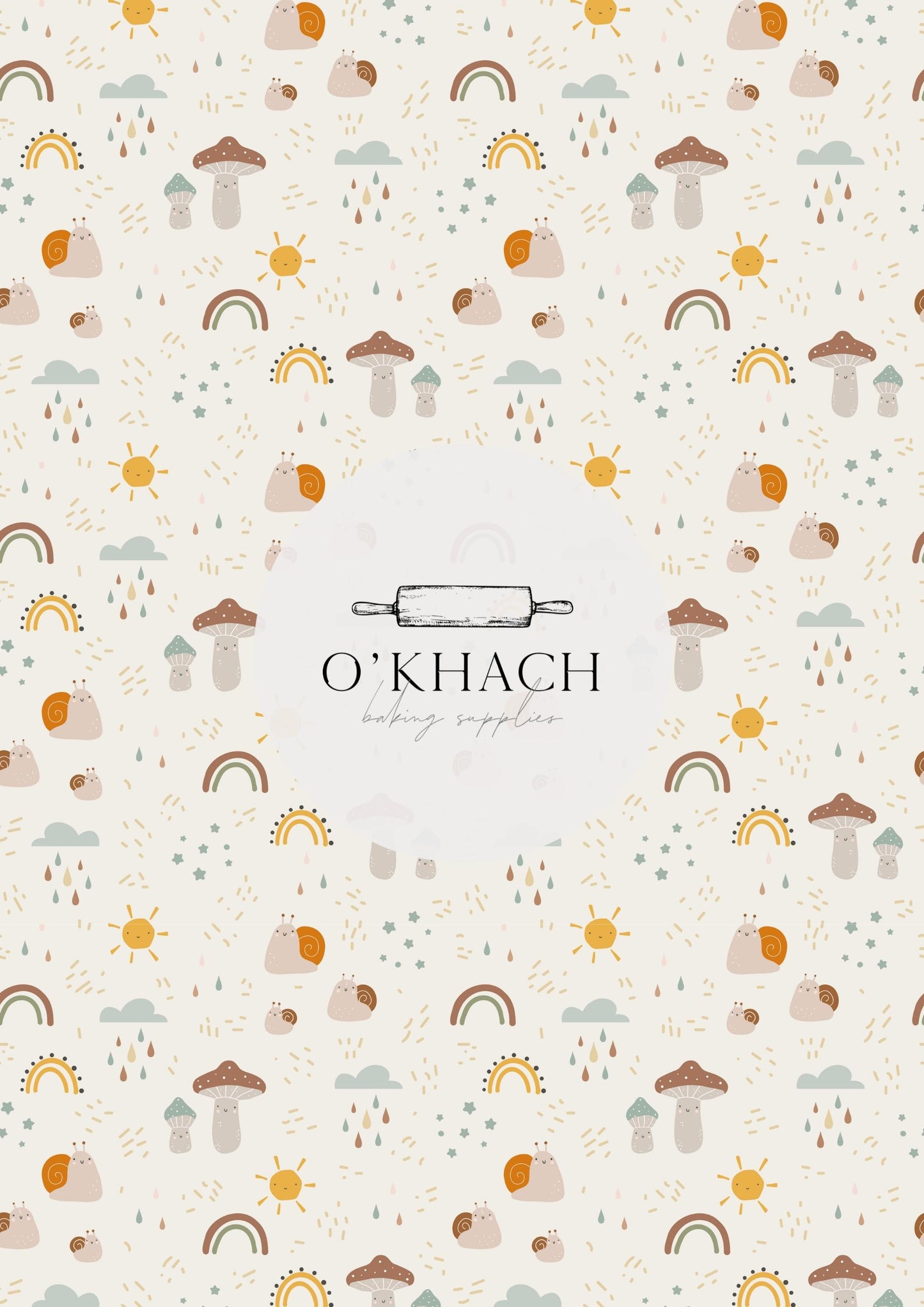 In The Woods Pattern No.8 - Edible Image - Premium Edible Image from O'Khach Baking Supplies - Just $16.99! Shop now at O'Khach Baking Supplies