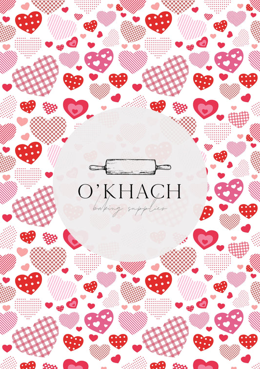 Love Details Pattern No.1 - Edible Image - Premium Edible Image from O'Khach Baking Supplies - Just $16.99! Shop now at O'Khach Baking Supplies