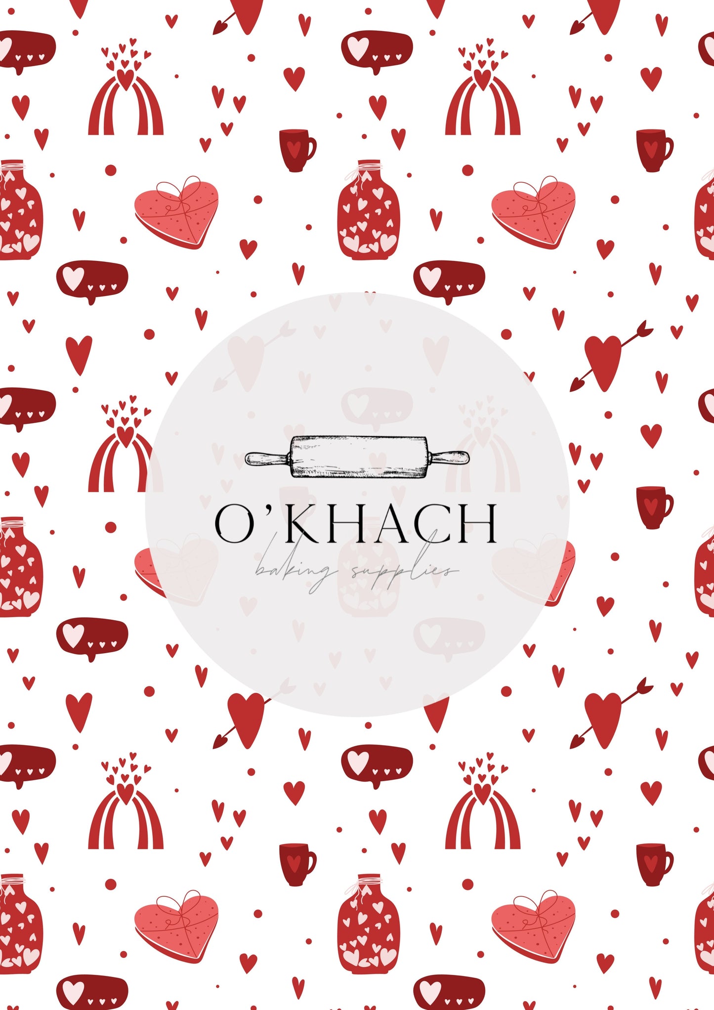 Love Details Pattern No.10 - Edible Image - Premium Edible Image from O'Khach Baking Supplies - Just $16.99! Shop now at O'Khach Baking Supplies