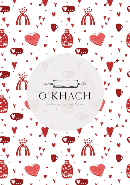 Love Details Pattern No.10 - Edible Image - Premium Edible Image from O'Khach Baking Supplies - Just $16.99! Shop now at O'Khach Baking Supplies