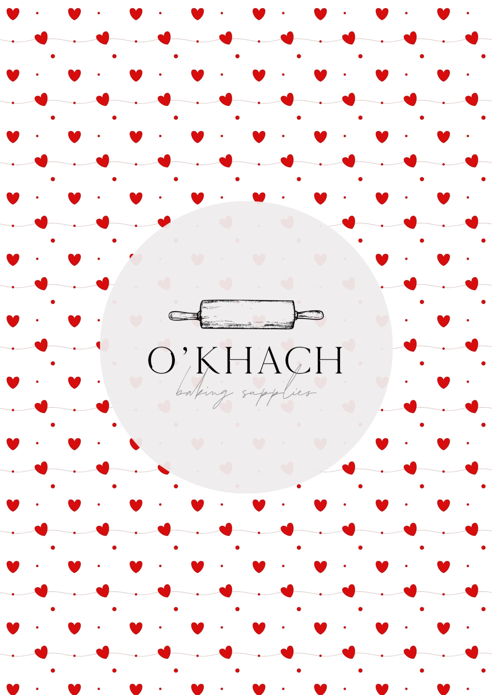 Love Details Pattern No.105 - Edible Image - Premium Edible Image from O'Khach Baking Supplies - Just $16.99! Shop now at O'Khach Baking Supplies