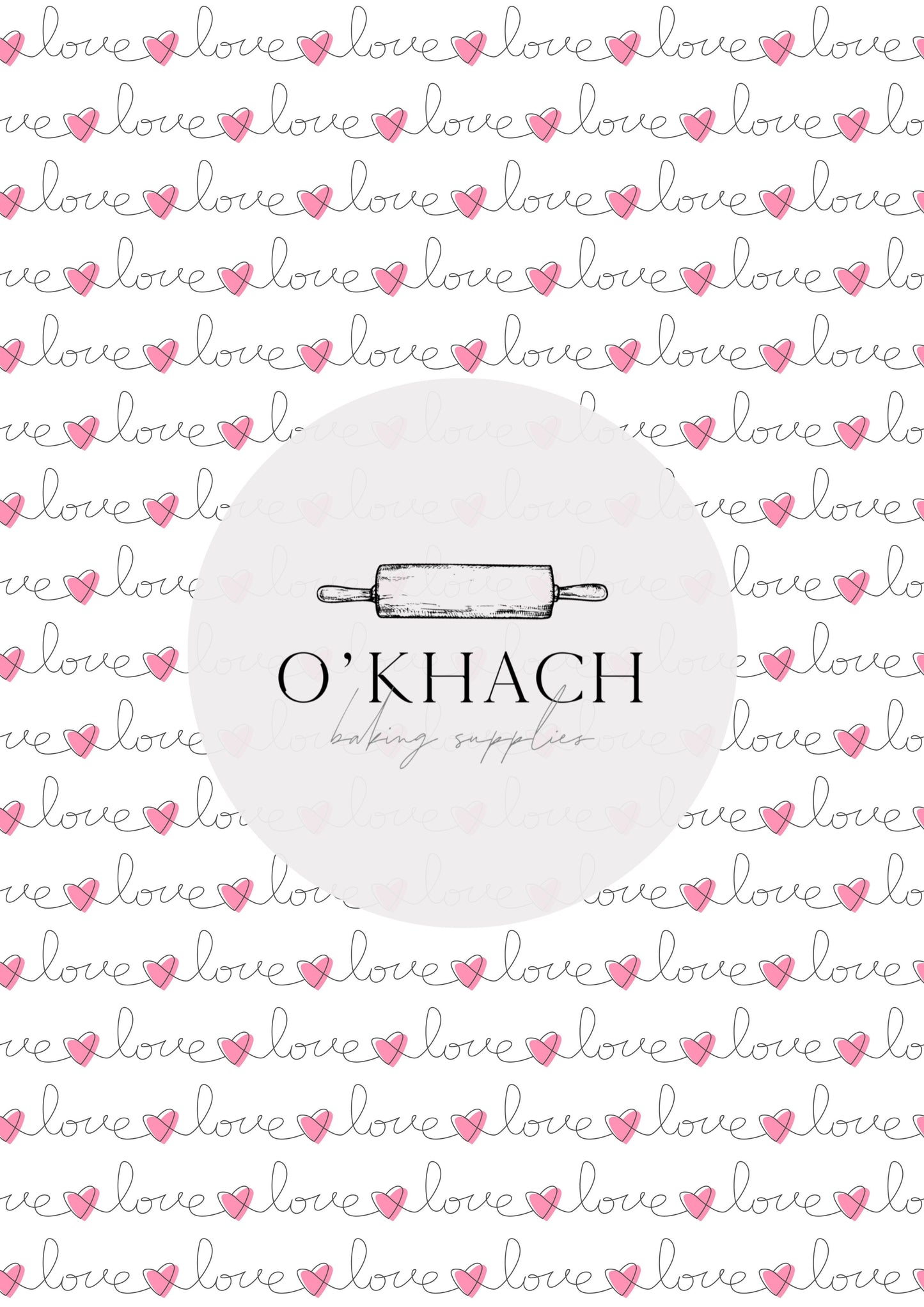 Love Details Pattern No.109 - Edible Image - Premium Edible Image from O'Khach Baking Supplies - Just $16.99! Shop now at O'Khach Baking Supplies