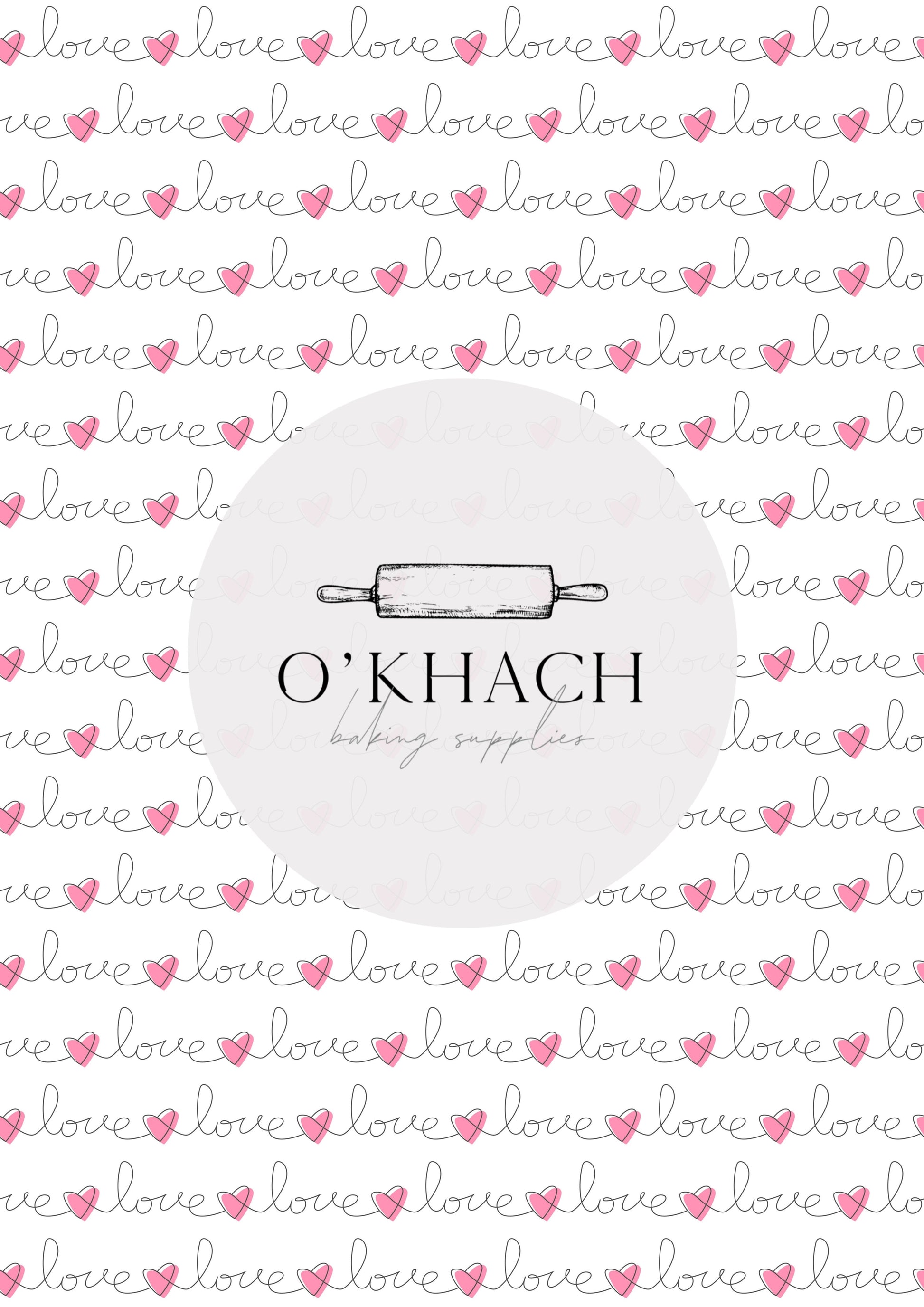 Love Details Pattern No.109 - Edible Image - Premium Edible Image from O'Khach Baking Supplies - Just $16.99! Shop now at O'Khach Baking Supplies