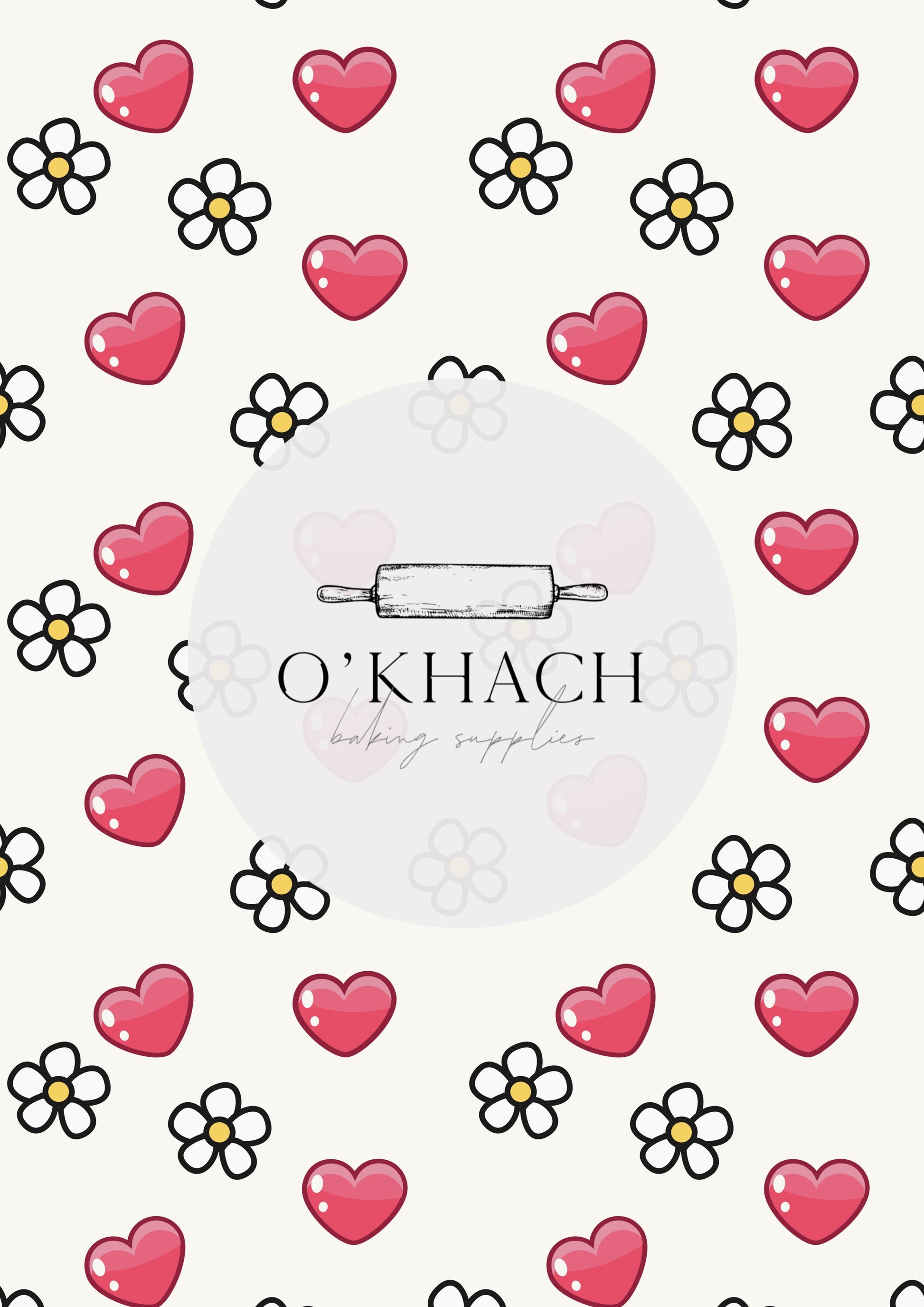 Love Details Pattern No.110 - Edible Image - Premium Edible Image from O'Khach Baking Supplies - Just $16.99! Shop now at O'Khach Baking Supplies