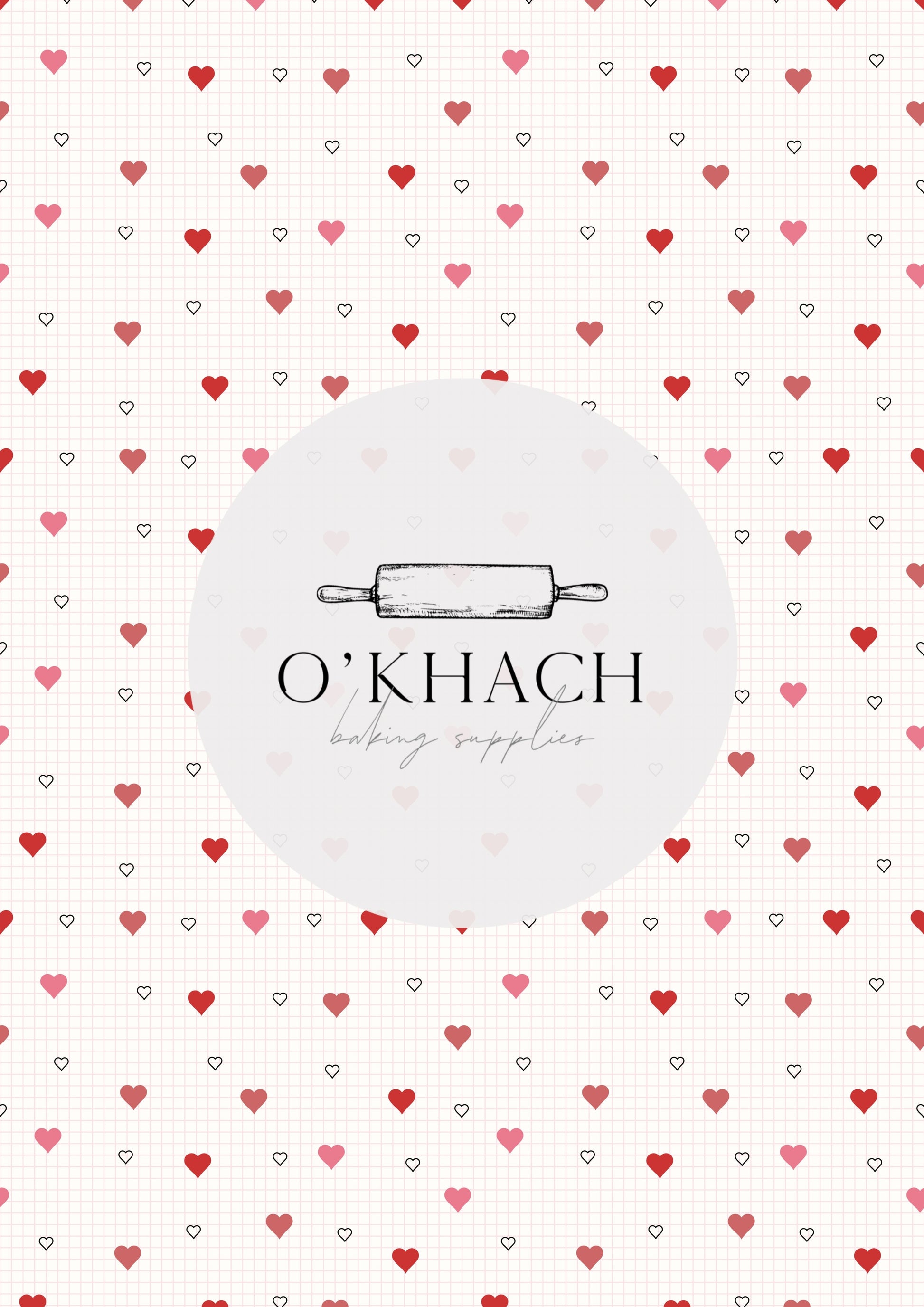 Love Details Pattern No.126 - Edible Image - Premium Edible Image from O'Khach Baking Supplies - Just $16.99! Shop now at O'Khach Baking Supplies