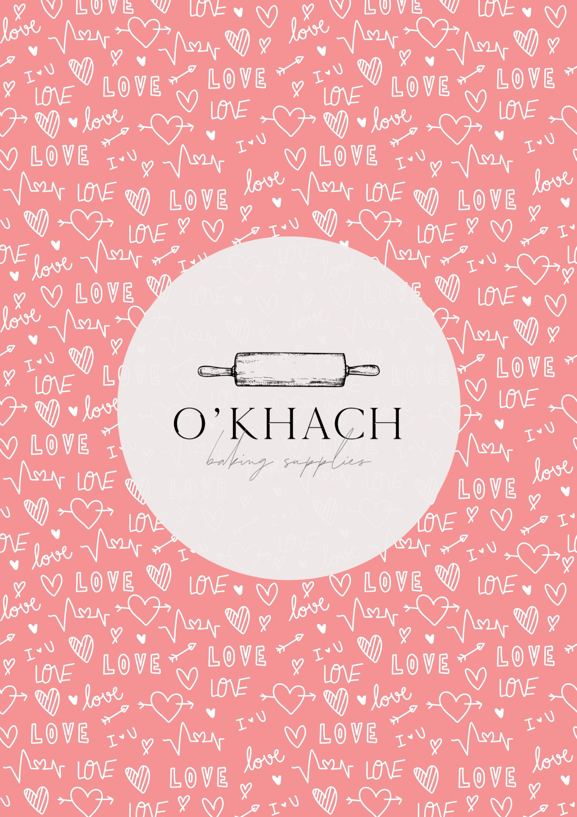 Love Details Pattern No.133 - Edible Image - Premium Edible Image from O'Khach Baking Supplies - Just $16.99! Shop now at O'Khach Baking Supplies