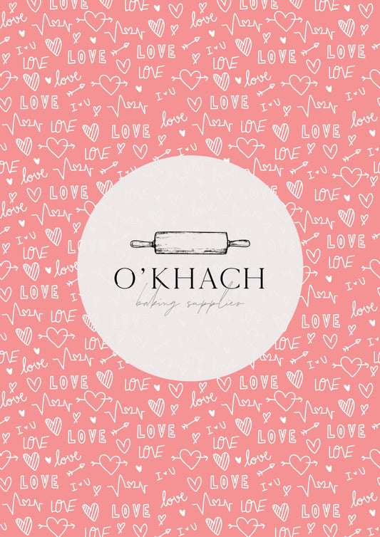 Love Details Pattern No.133 - Edible Image - Premium Edible Image from O'Khach Baking Supplies - Just $16.99! Shop now at O'Khach Baking Supplies