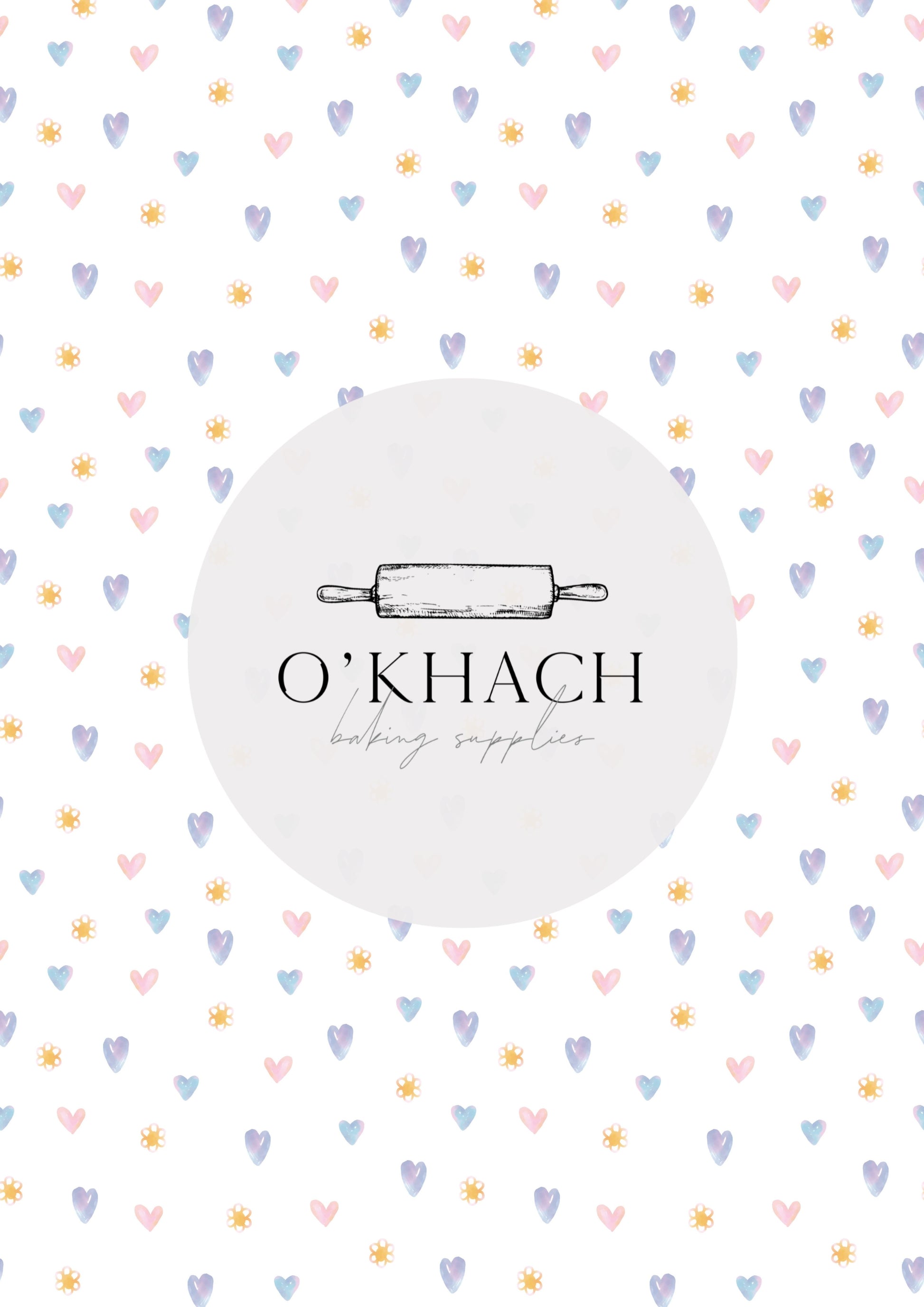 Love Details Pattern No.138 - Edible Image - Premium Edible Image from O'Khach Baking Supplies - Just $16.99! Shop now at O'Khach Baking Supplies