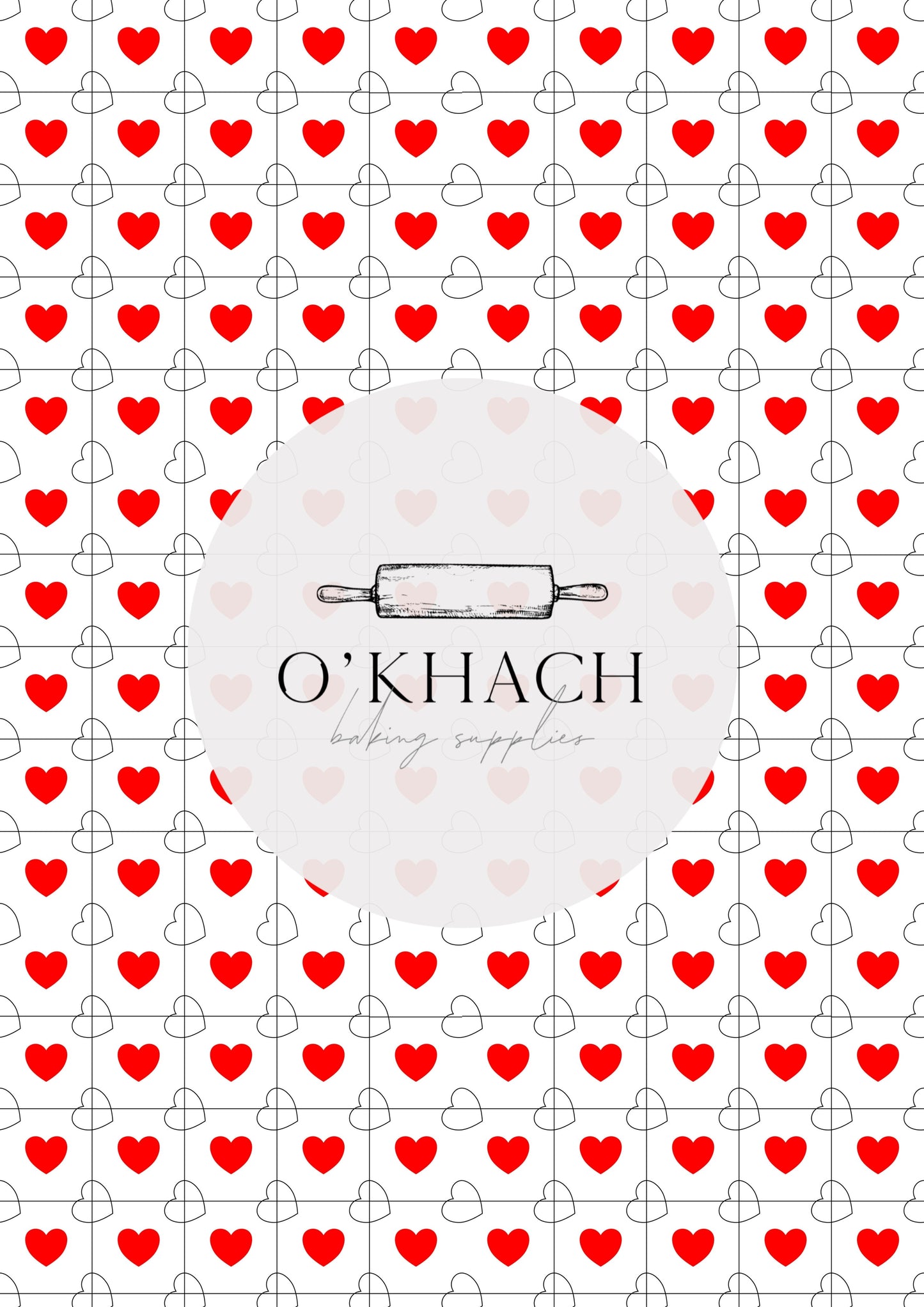 Love Details Pattern No.143 - Edible Image - Premium Edible Image from O'Khach Baking Supplies - Just $16.99! Shop now at O'Khach Baking Supplies