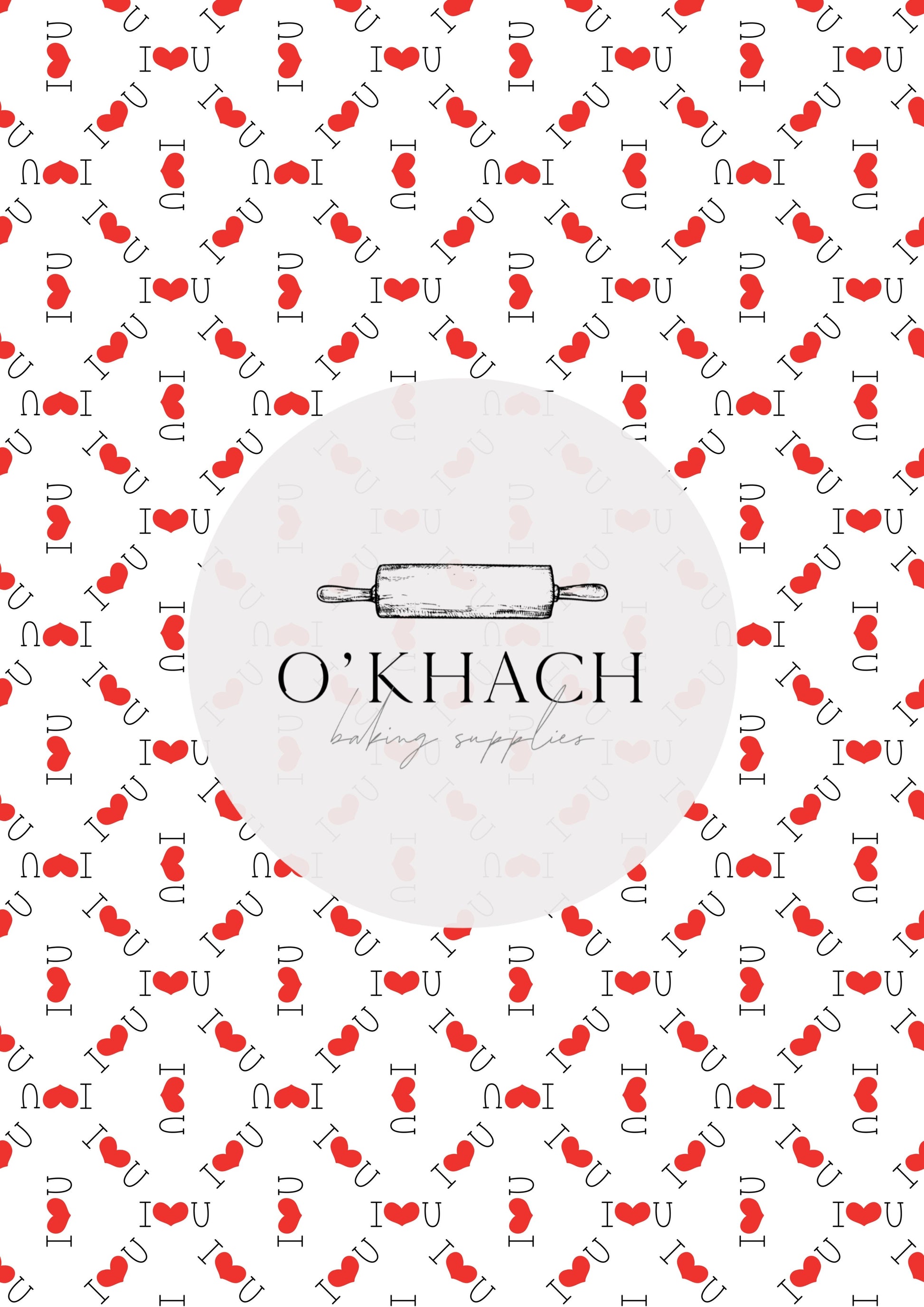 Love Details Pattern No.145 - Edible Image - Premium Edible Image from O'Khach Baking Supplies - Just $16.99! Shop now at O'Khach Baking Supplies