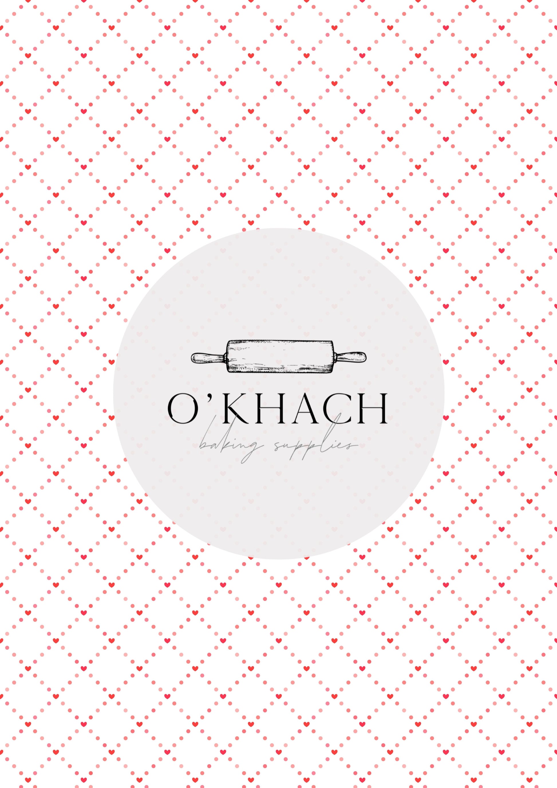 Love Details Pattern No.152 - Edible Image - Premium Edible Image from O'Khach Baking Supplies - Just $16.99! Shop now at O'Khach Baking Supplies