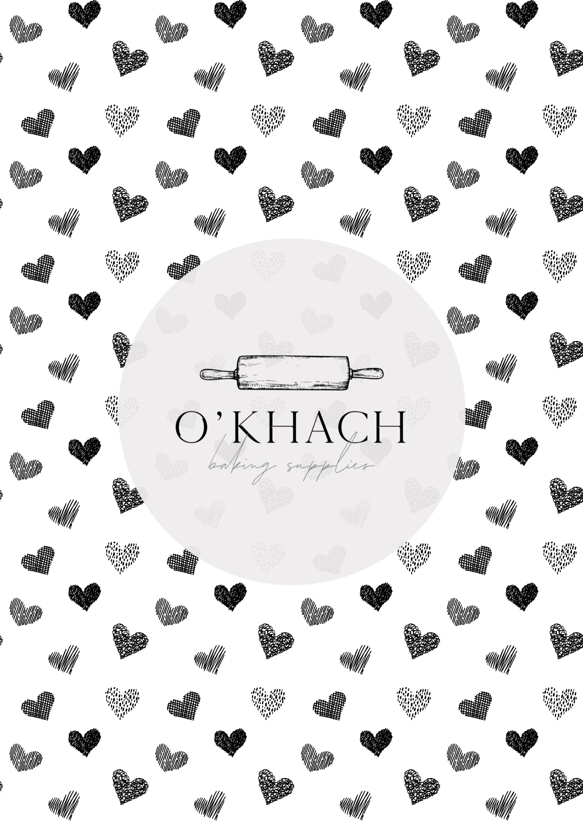 Love Details Pattern No.154 - Edible Image - Premium Edible Image from O'Khach Baking Supplies - Just $16.99! Shop now at O'Khach Baking Supplies