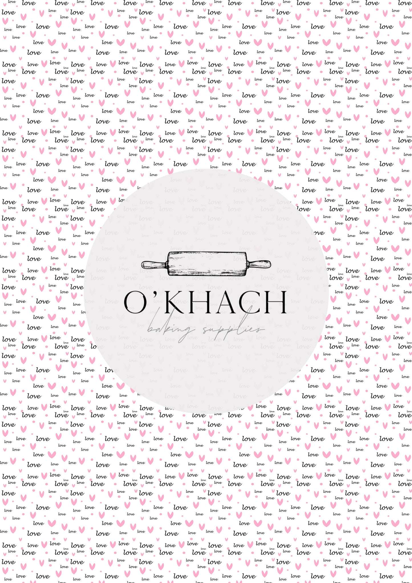 Love Details Pattern No.156 - Edible Image - Premium Edible Image from O'Khach Baking Supplies - Just $16.99! Shop now at O'Khach Baking Supplies