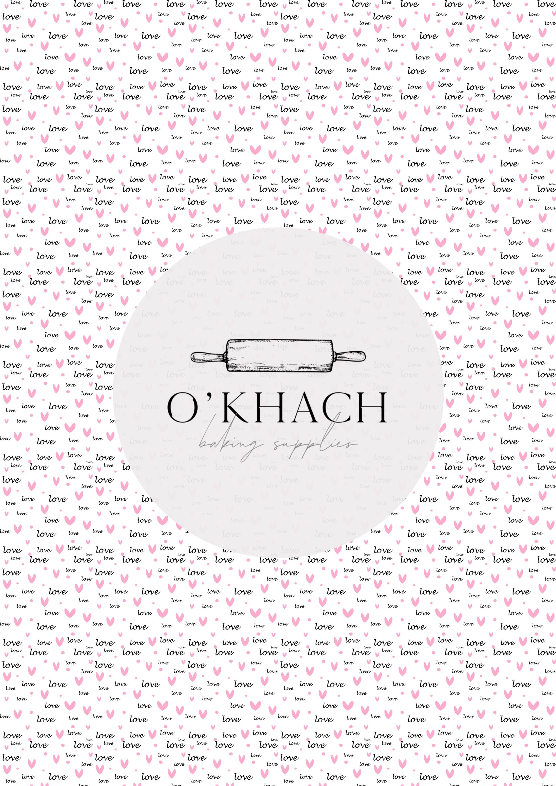 Love Details Pattern No.156 - Edible Image - Premium Edible Image from O'Khach Baking Supplies - Just $16.99! Shop now at O'Khach Baking Supplies