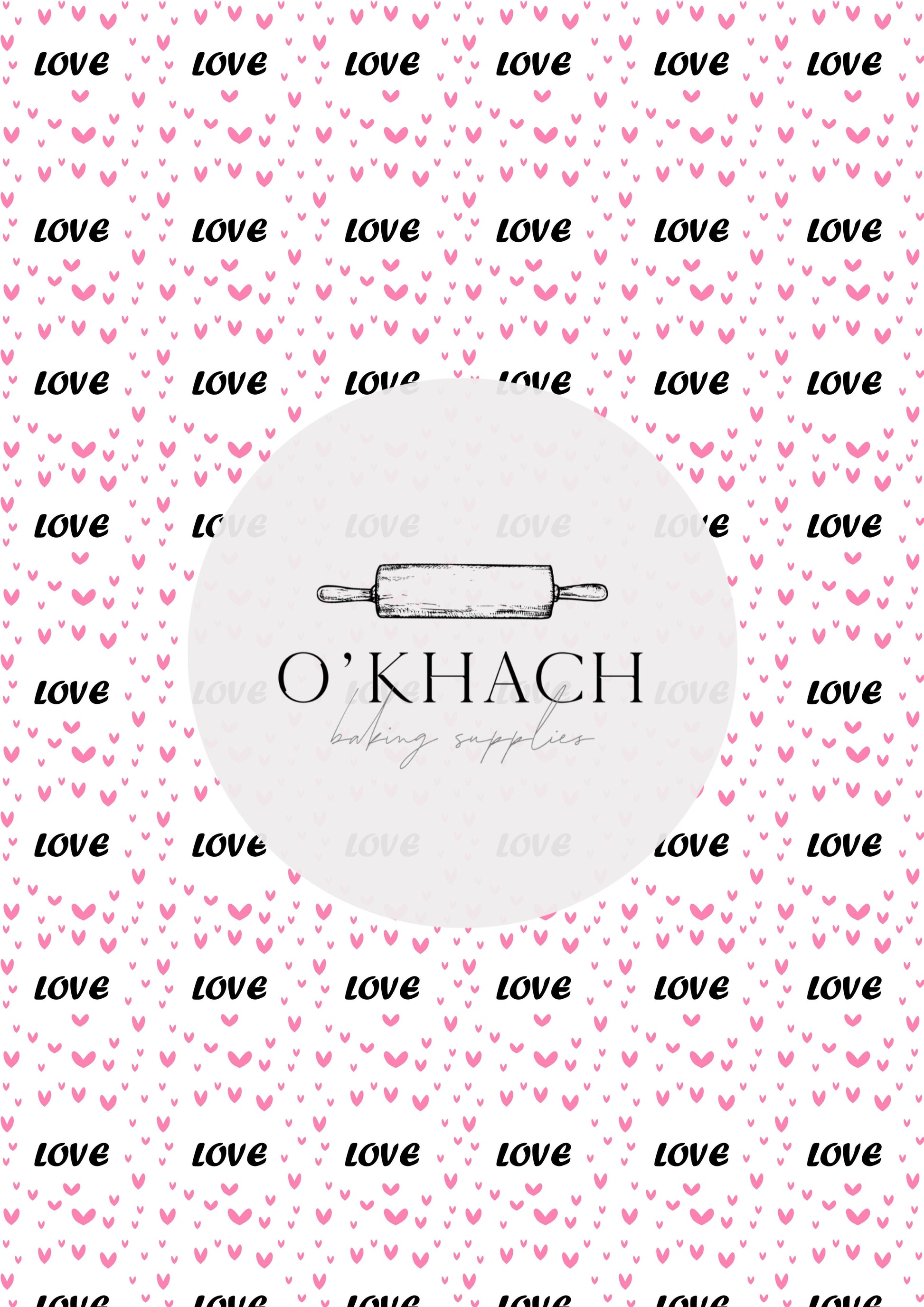 Love Details Pattern No.157 - Edible Image - Premium Edible Image from O'Khach Baking Supplies - Just $16.99! Shop now at O'Khach Baking Supplies