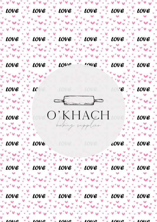 Love Details Pattern No.157 - Edible Image - Premium Edible Image from O'Khach Baking Supplies - Just $16.99! Shop now at O'Khach Baking Supplies