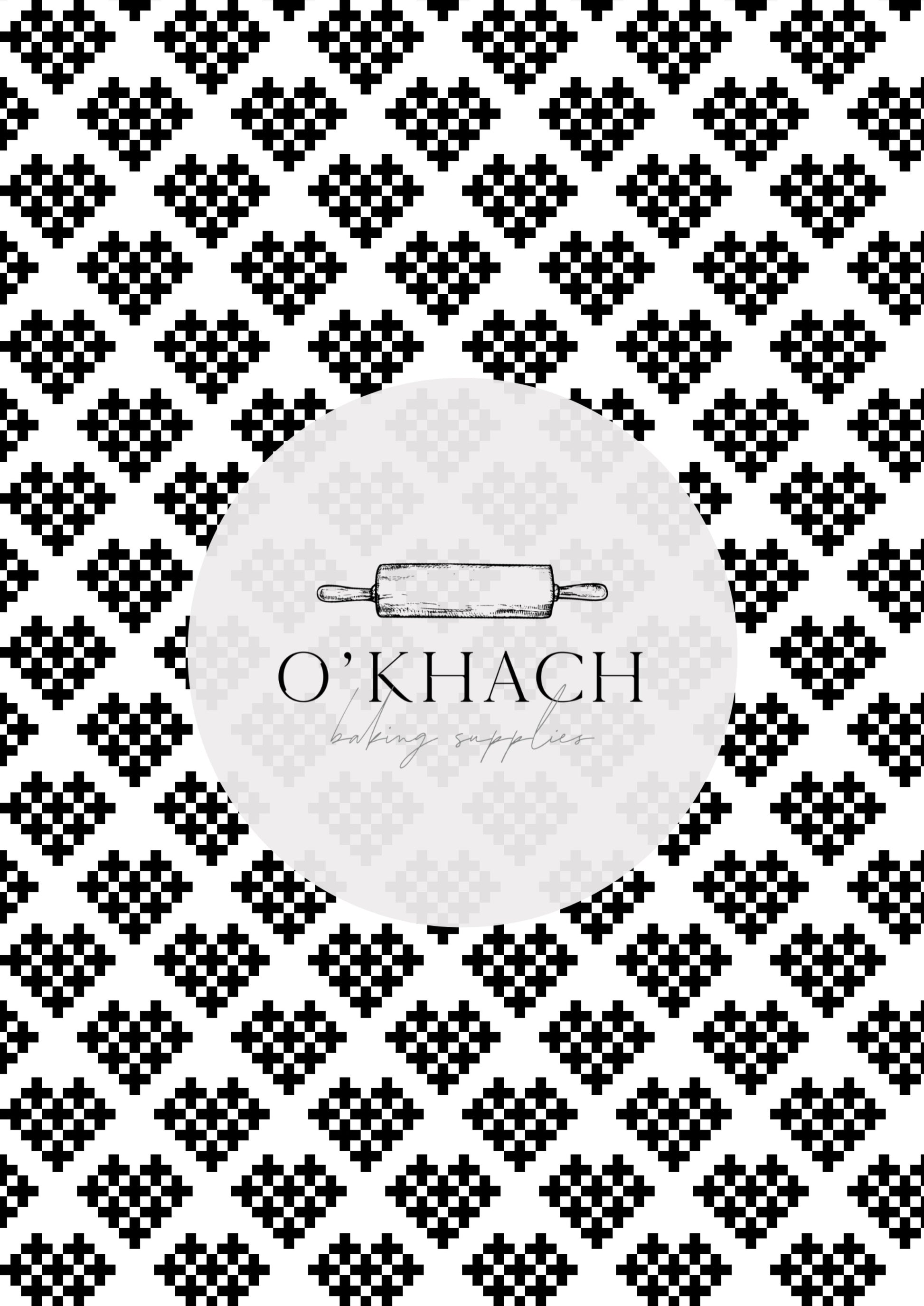 Love Details Pattern No.165 - Edible Image - Premium Edible Image from O'Khach Baking Supplies - Just $16.99! Shop now at O'Khach Baking Supplies