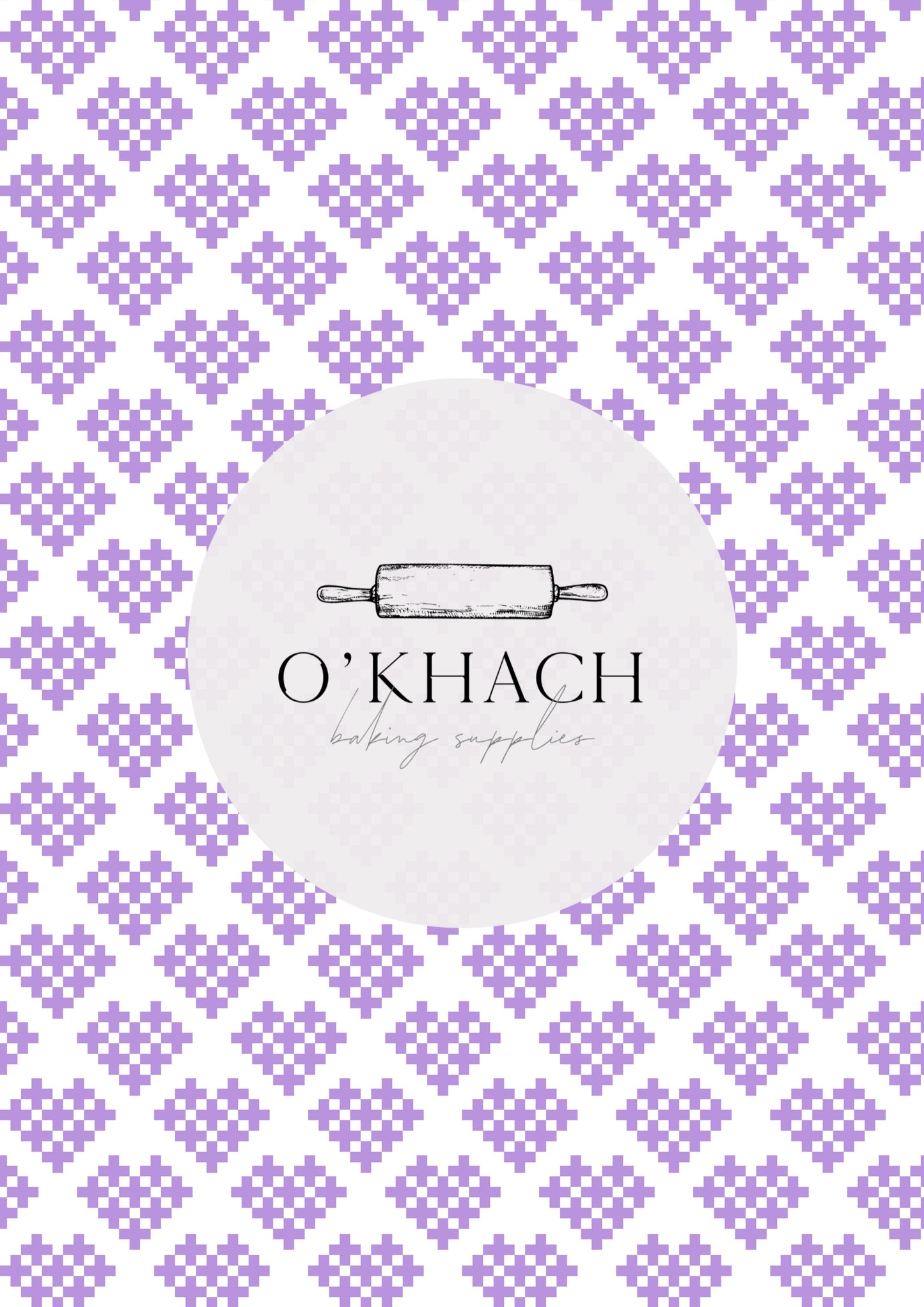 Love Details Pattern No.166 - Edible Image - Premium Edible Image from O'Khach Baking Supplies - Just $16.99! Shop now at O'Khach Baking Supplies