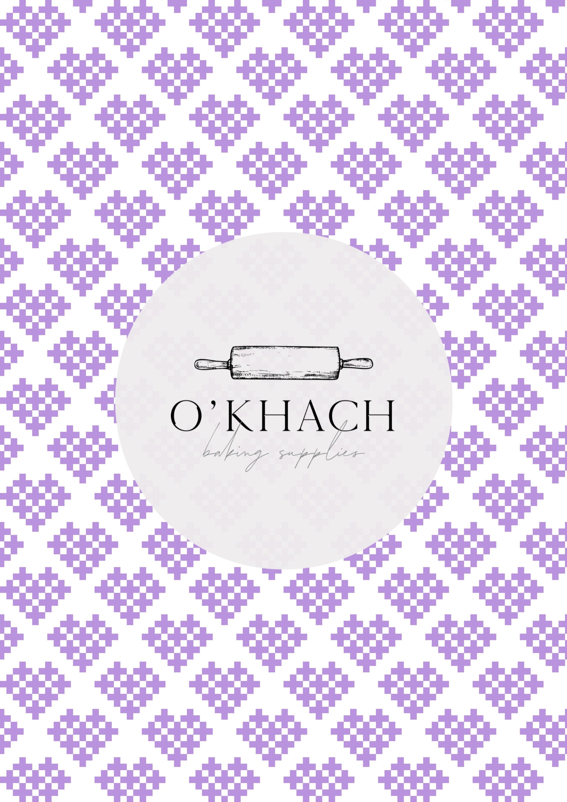 Love Details Pattern No.166 - Edible Image - Premium Edible Image from O'Khach Baking Supplies - Just $16.99! Shop now at O'Khach Baking Supplies