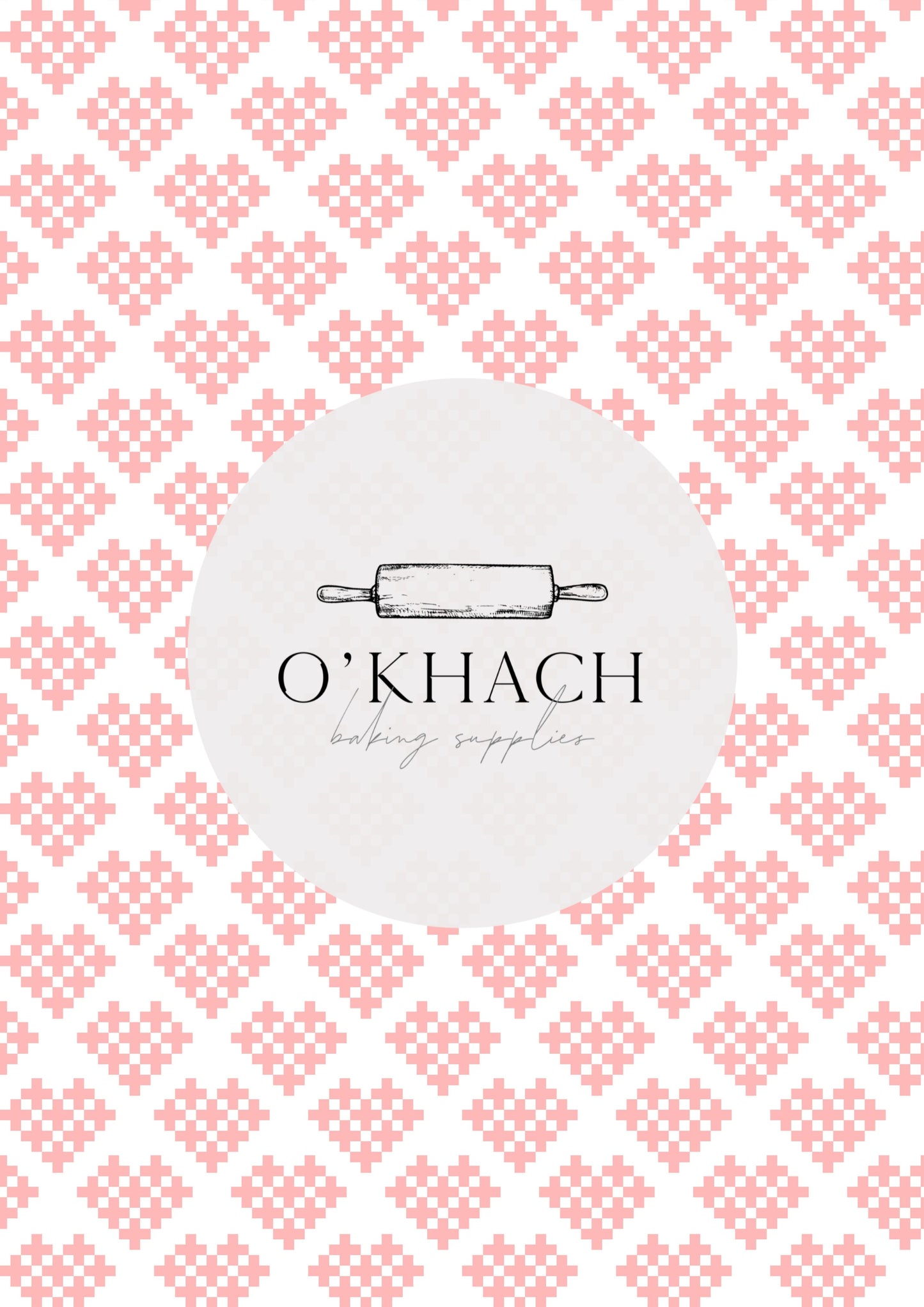 Love Details Pattern No.167 - Edible Image - Premium Edible Image from O'Khach Baking Supplies - Just $16.99! Shop now at O'Khach Baking Supplies