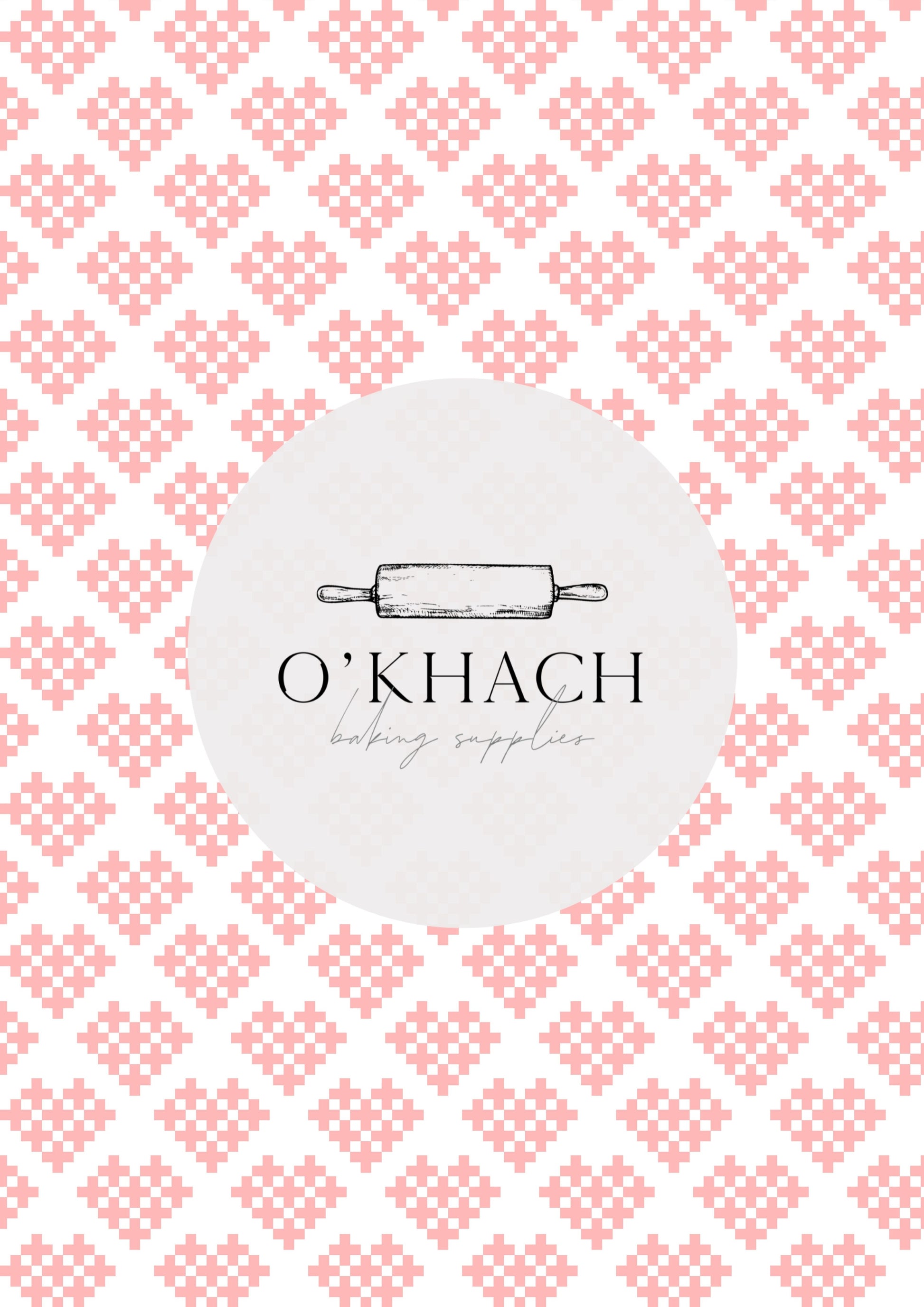 Love Details Pattern No.167 - Edible Image - Premium Edible Image from O'Khach Baking Supplies - Just $16.99! Shop now at O'Khach Baking Supplies