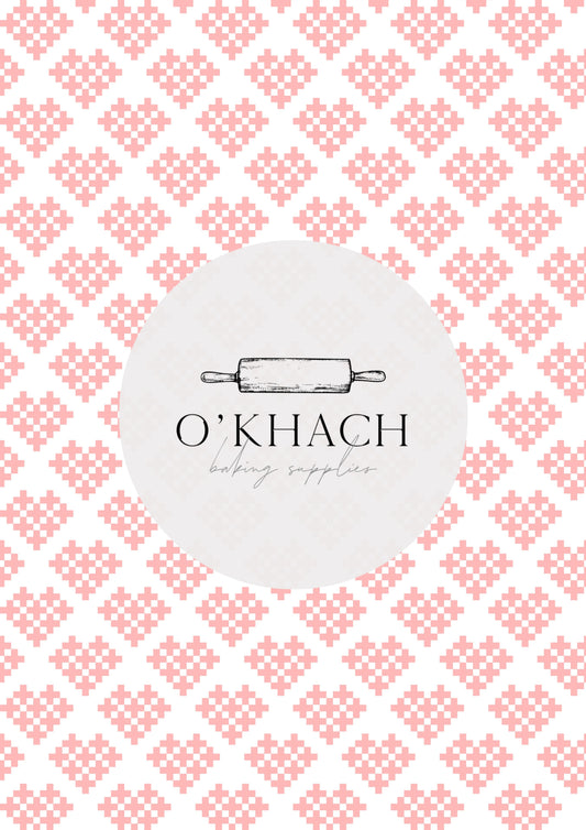 Love Details Pattern No.167 - Edible Image - Premium Edible Image from O'Khach Baking Supplies - Just $16.99! Shop now at O'Khach Baking Supplies