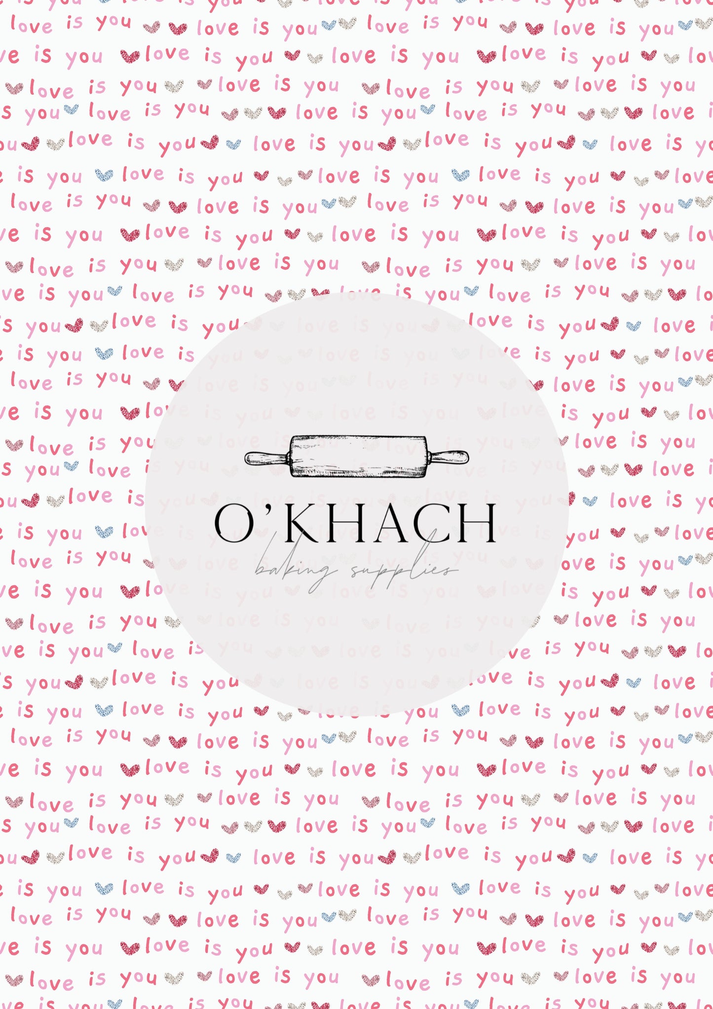 Love Details Pattern No.170 - Edible Image - Premium Edible Image from O'Khach Baking Supplies - Just $16.99! Shop now at O'Khach Baking Supplies