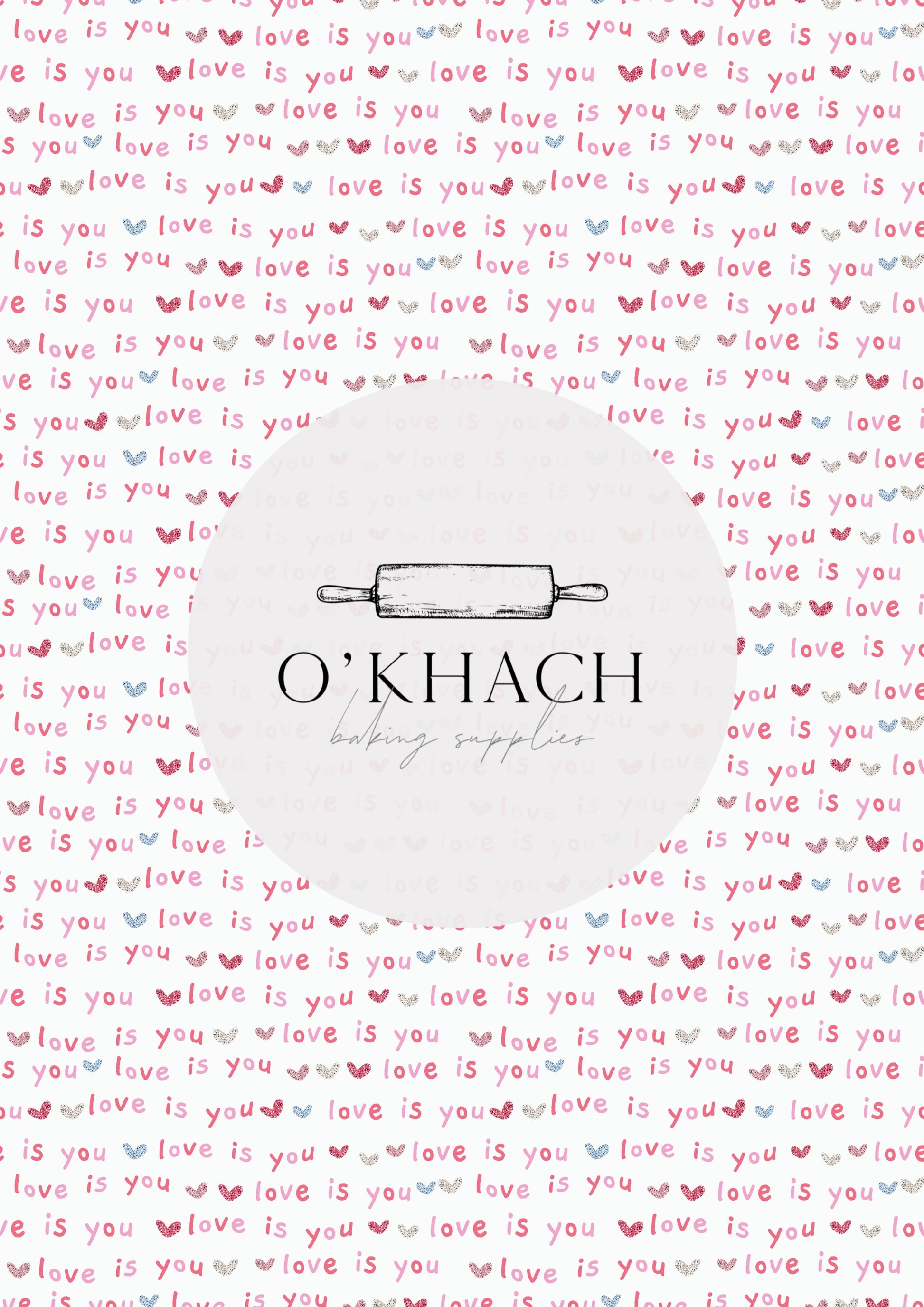 Love Details Pattern No.170 - Edible Image - Premium Edible Image from O'Khach Baking Supplies - Just $16.99! Shop now at O'Khach Baking Supplies