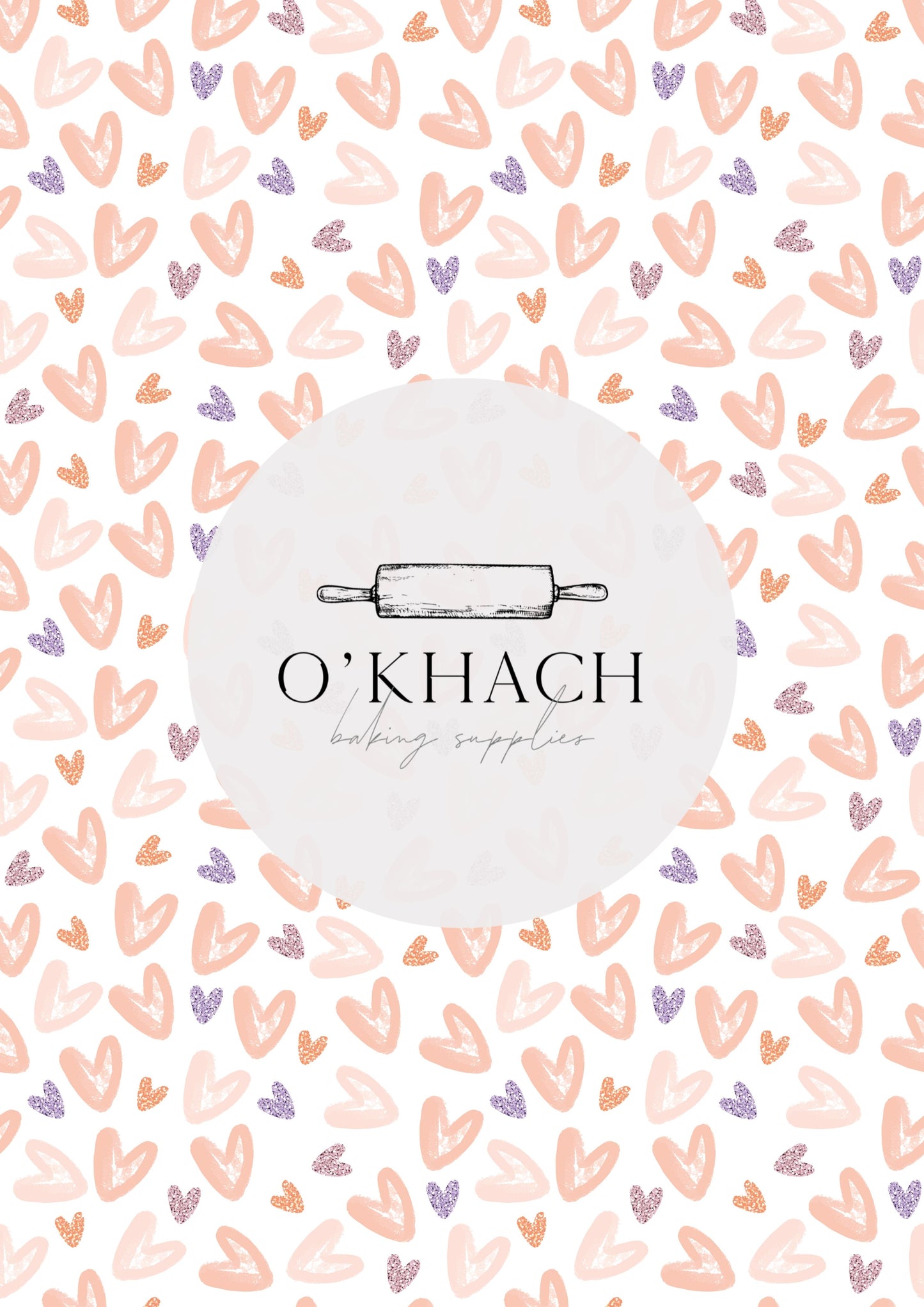 Love Details Pattern No.173 - Edible Image - Premium Edible Image from O'Khach Baking Supplies - Just $16.99! Shop now at O'Khach Baking Supplies