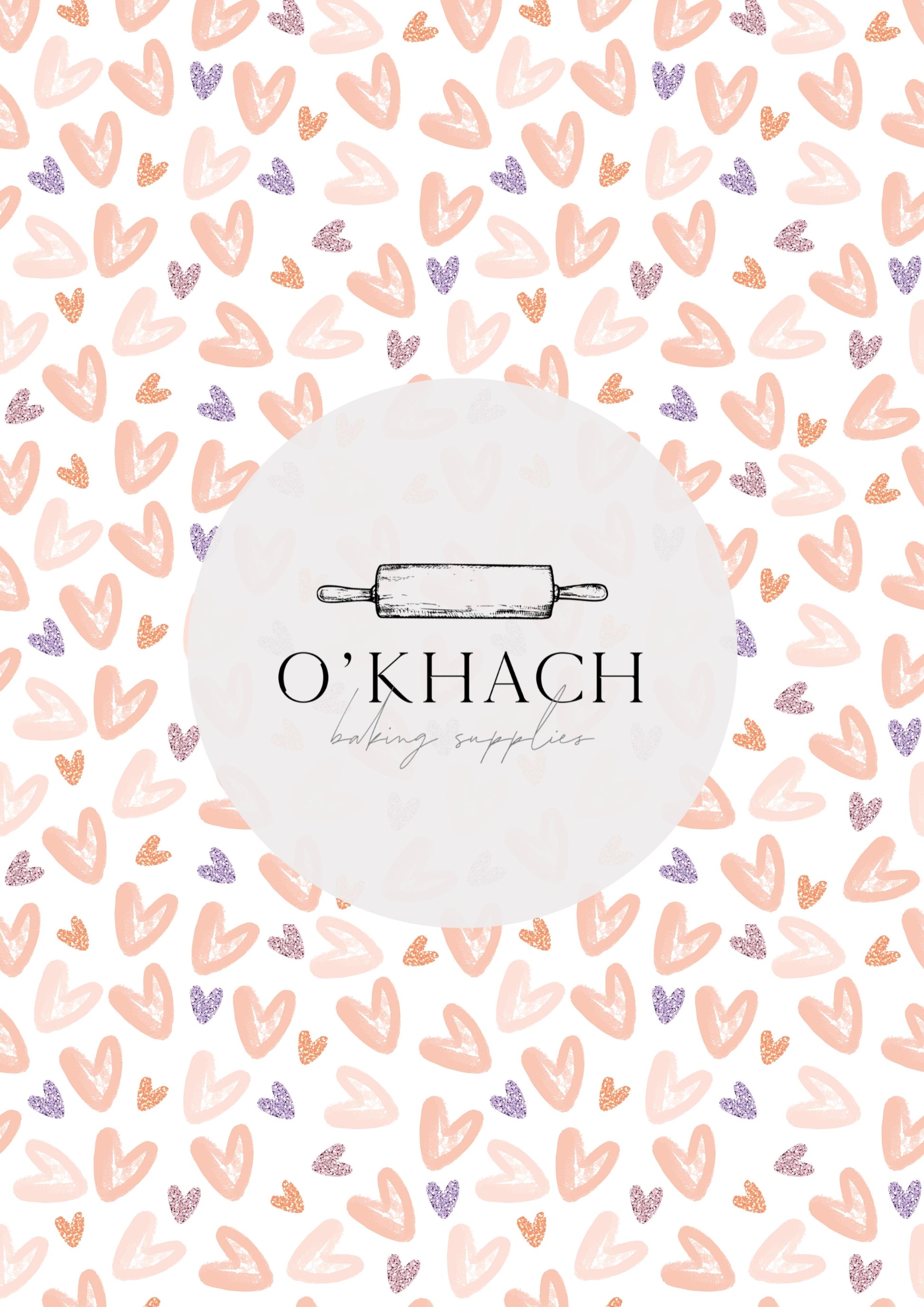 Love Details Pattern No.173 - Edible Image - Premium Edible Image from O'Khach Baking Supplies - Just $16.99! Shop now at O'Khach Baking Supplies