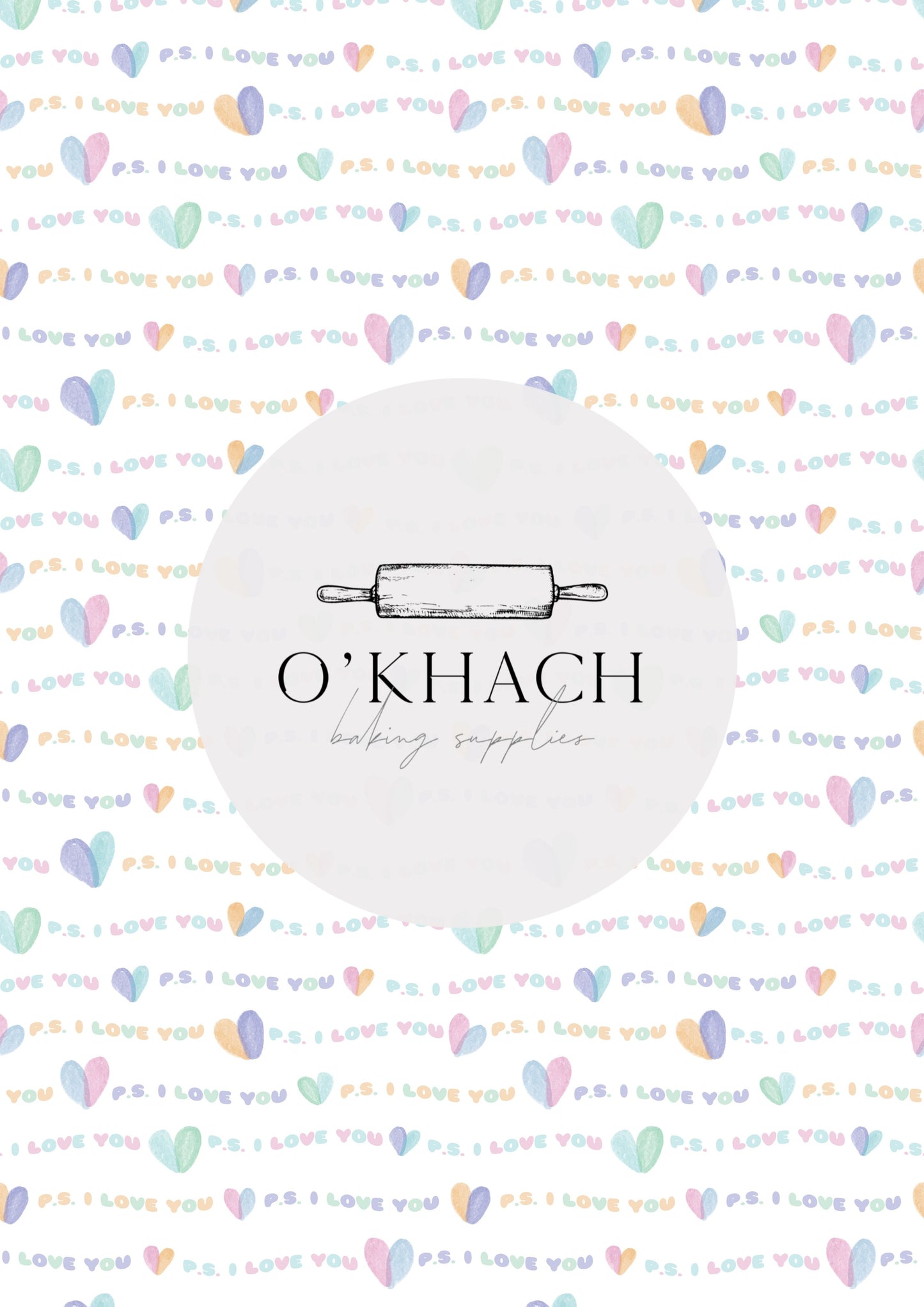 Love Details Pattern No.175 - Edible Image - Premium Edible Image from O'Khach Baking Supplies - Just $16.99! Shop now at O'Khach Baking Supplies