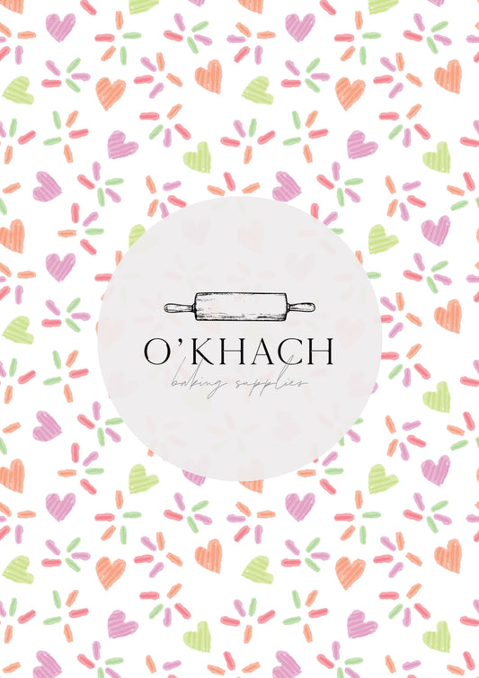 Love Details Pattern No.178 - Edible Image - Premium Edible Image from O'Khach Baking Supplies - Just $16.99! Shop now at O'Khach Baking Supplies